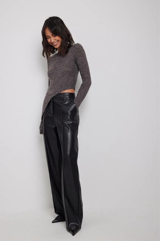 Vegan Leather Pants Women, Faux Leather Pants Women, Leather Bell Bottoms  Trousers, Burgundy Leather Pants for Women, Leather Flares 