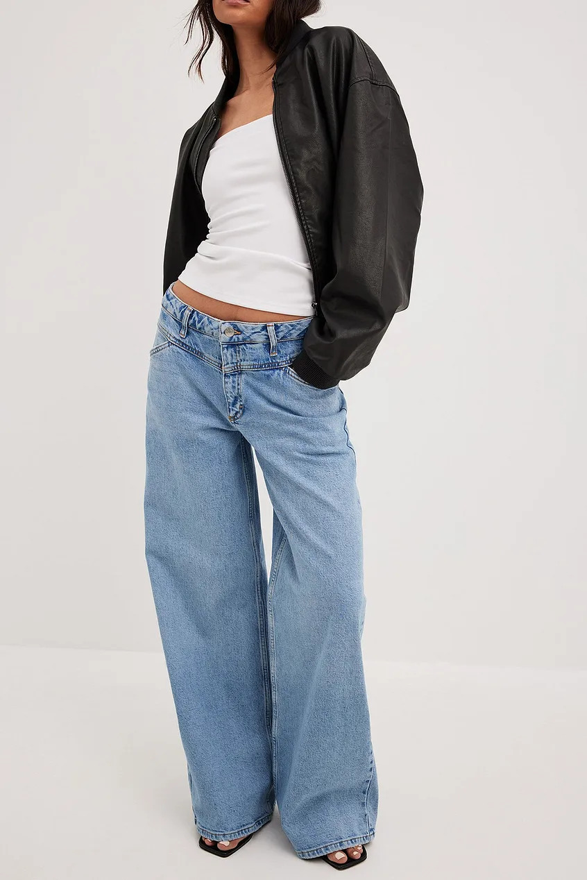 2023 New Arrival Women's Wide Leg High Waisted Cropped Trousers
