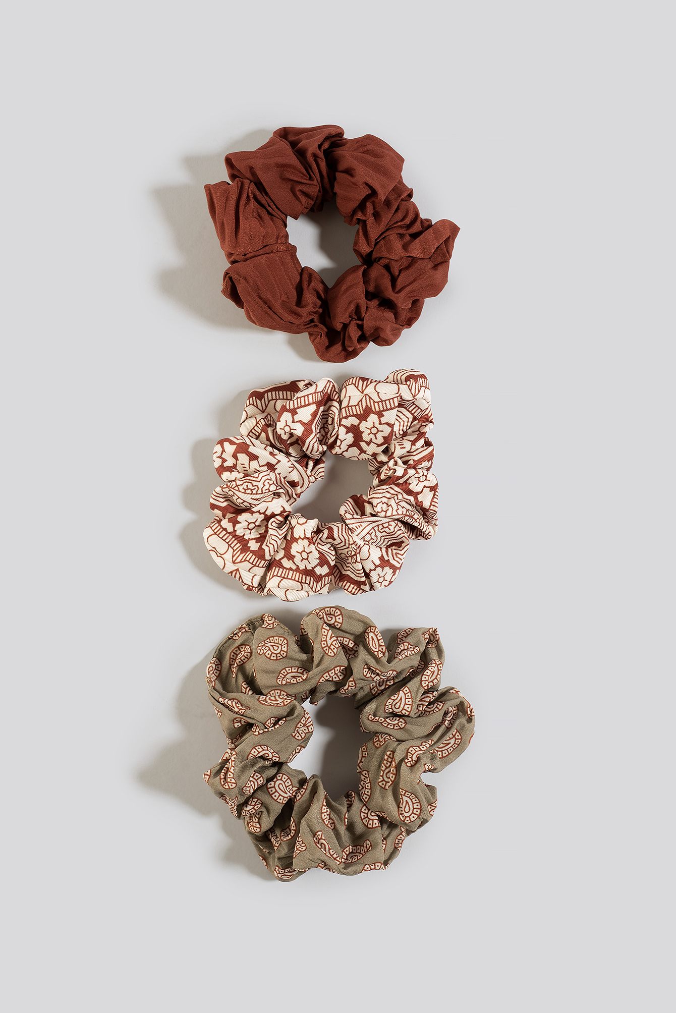 3-Pack Scrunchies Rust