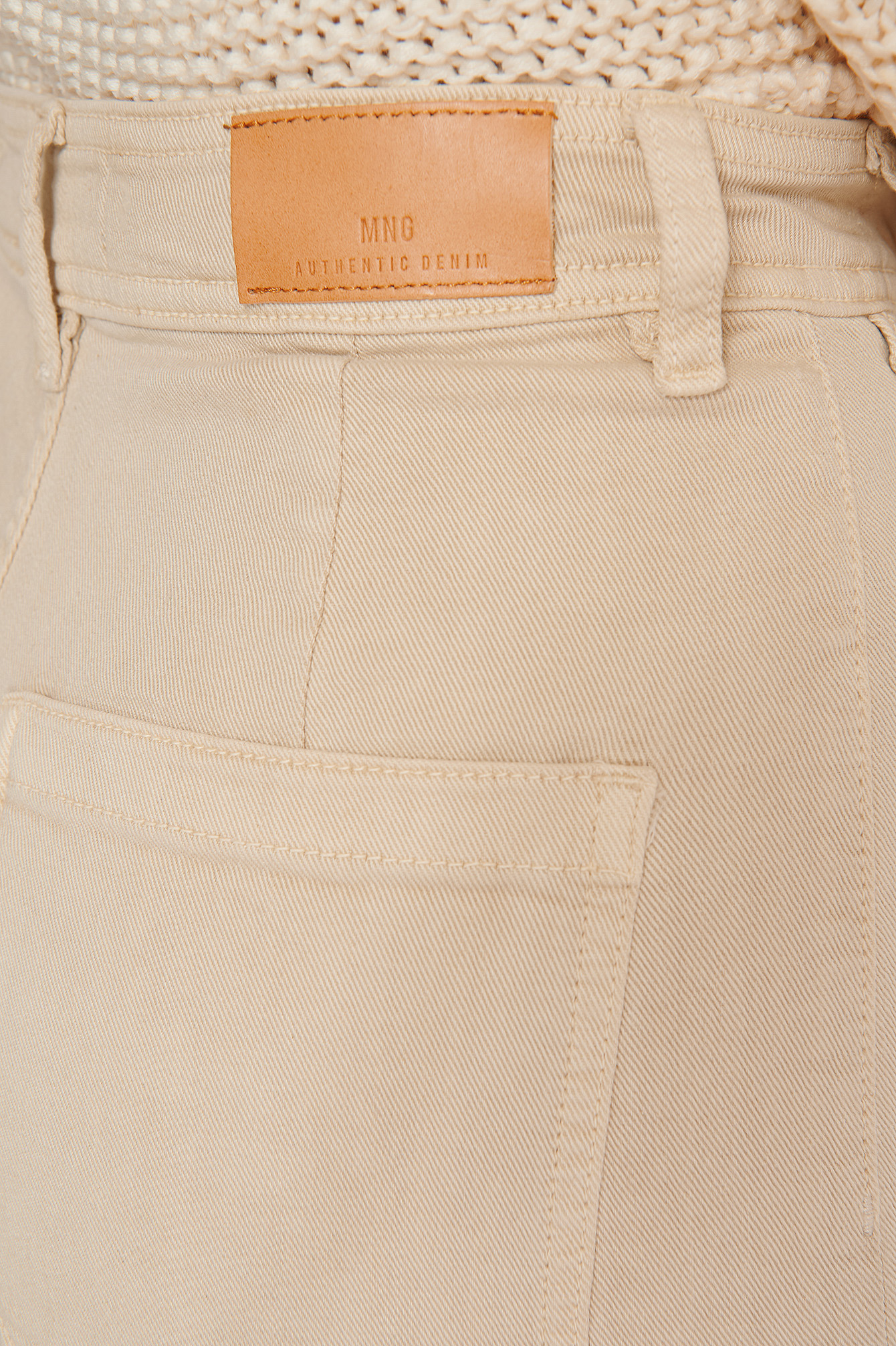 Carlota Jeans Beige | na-kd.com