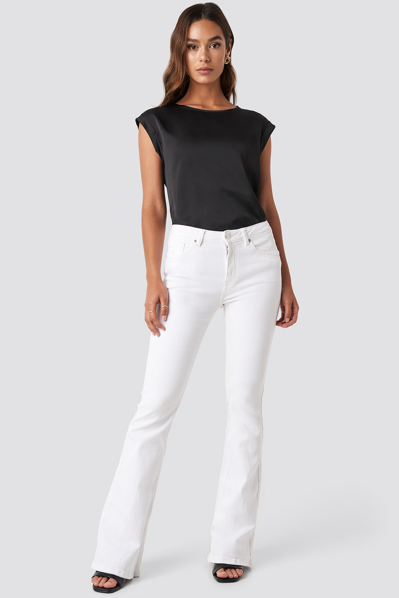 Flare Jeans White