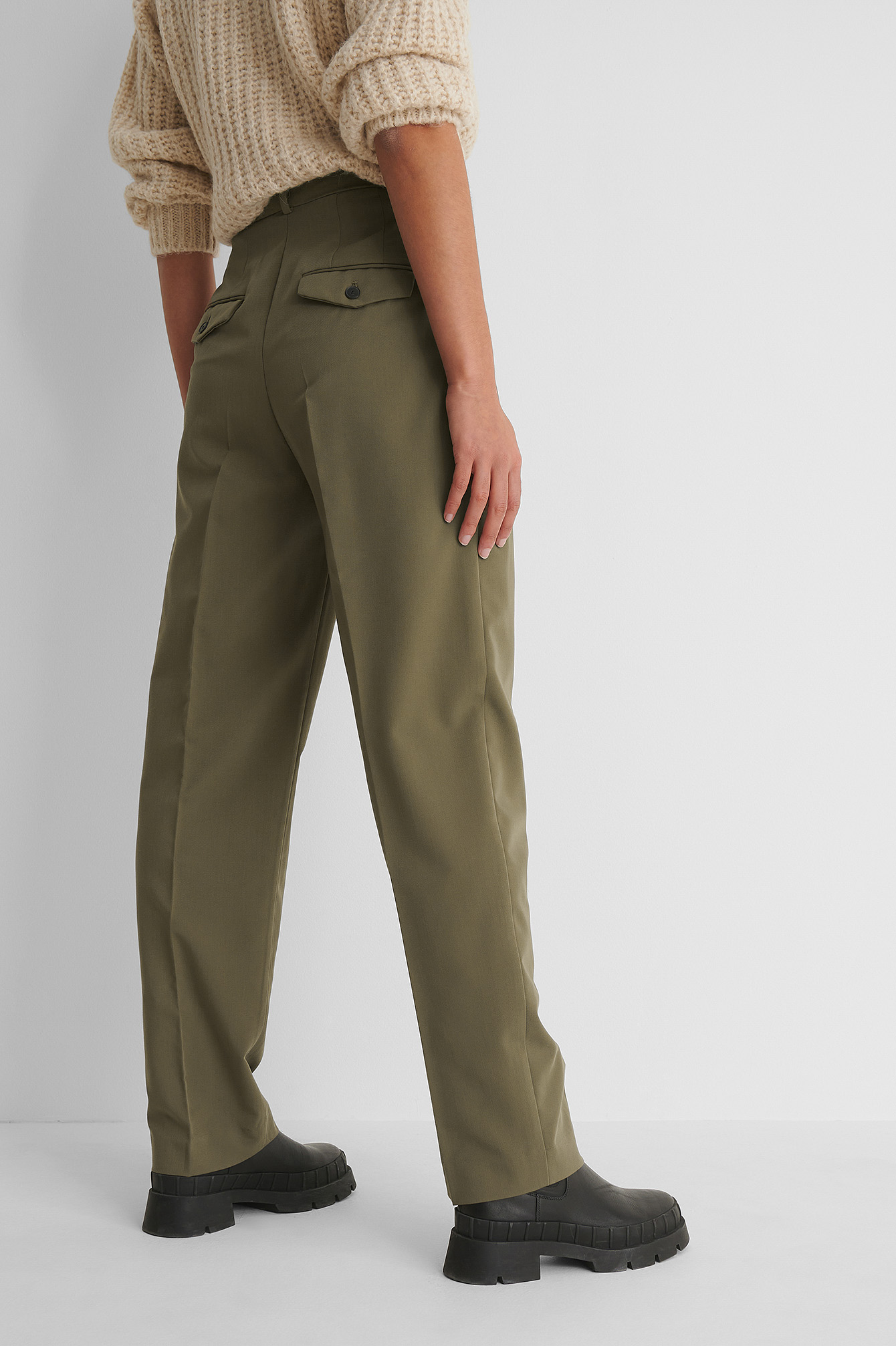 Isabel Trousers Green | na-kd.com