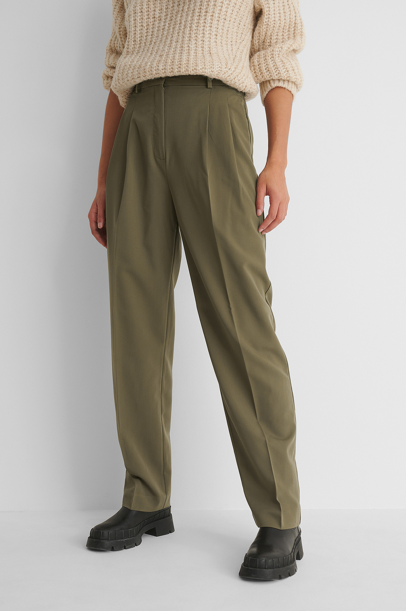 Isabel Trousers Green | na-kd.com