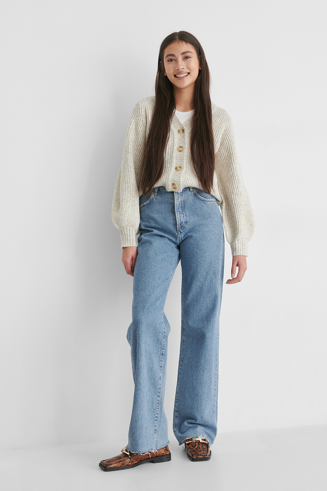Merlo Cardigan Beige | na-kd.com