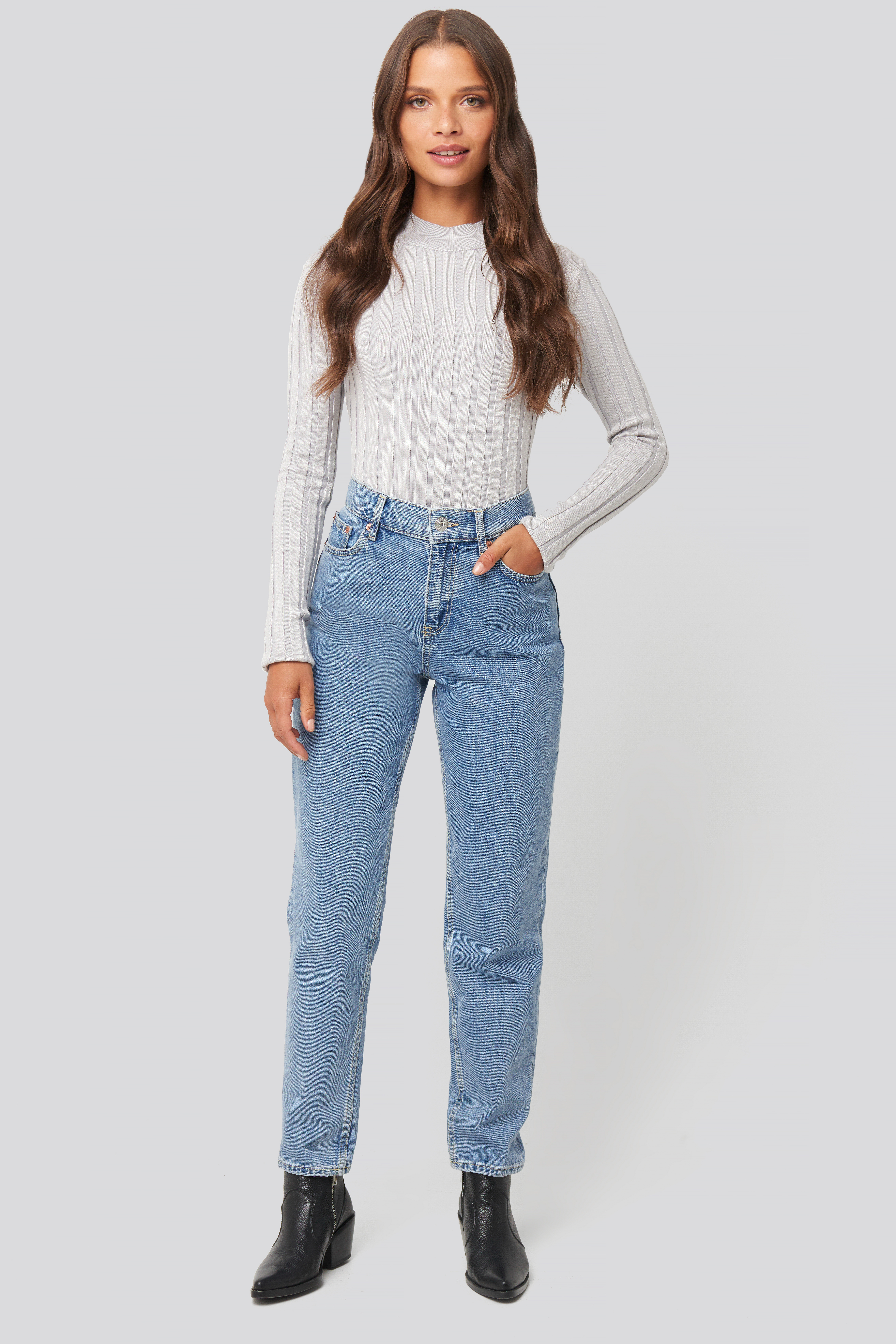 Mom80 Jeans Blue | na-kd.com
