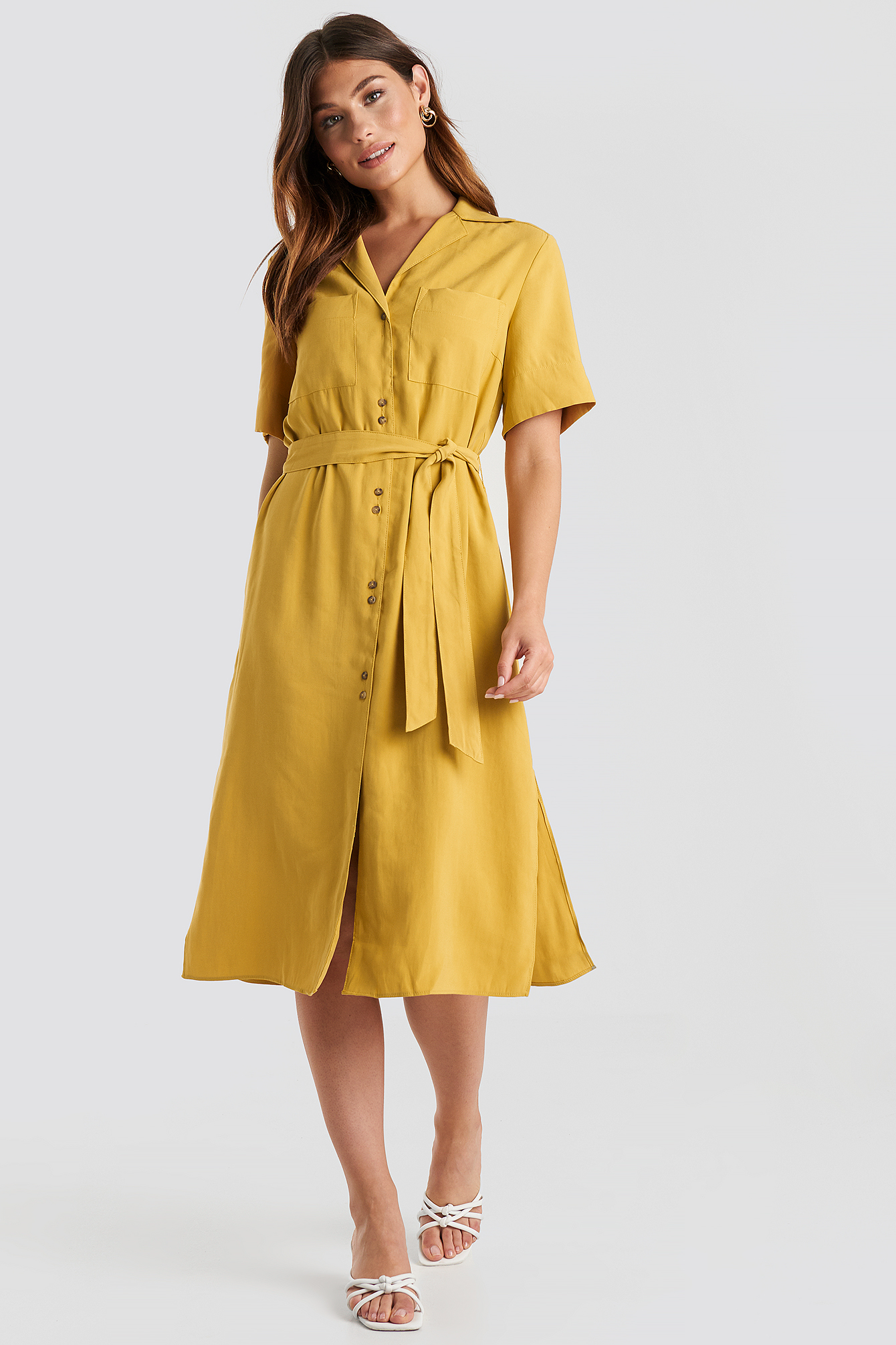 Odena Dress Mustard Yellow