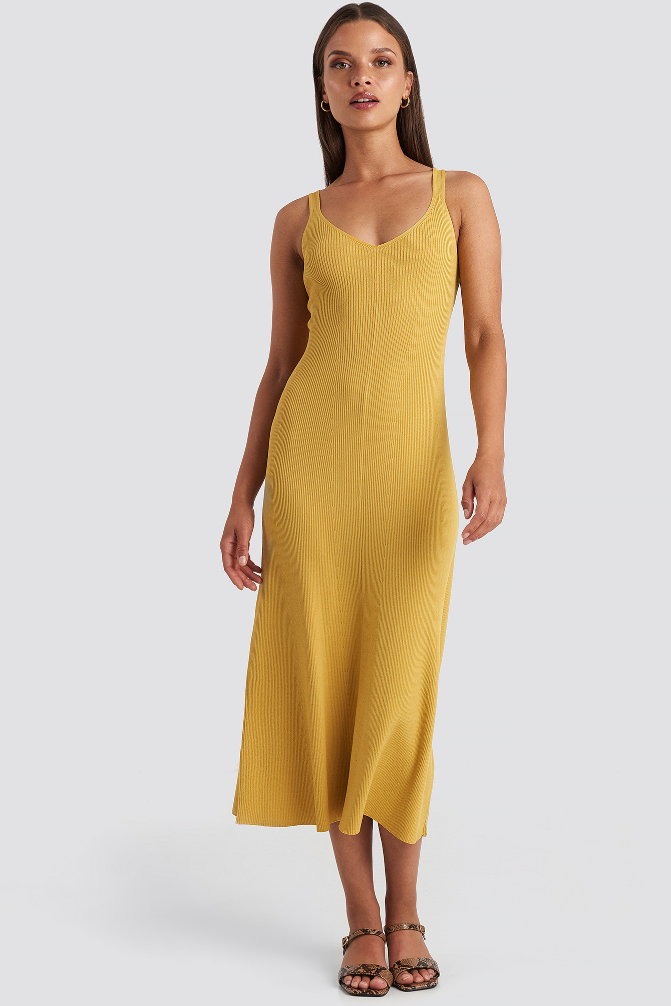 Suau Dress Mustard Yellow