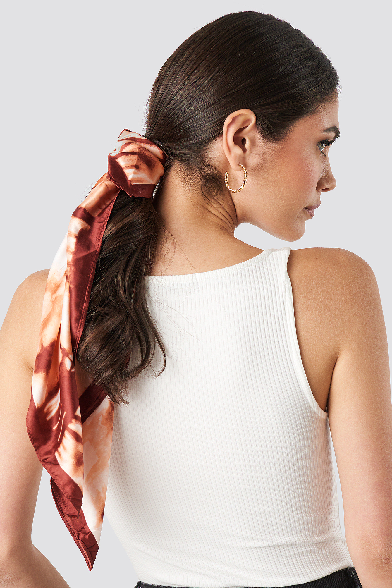 Tiedye Neck Scarf Terracotta