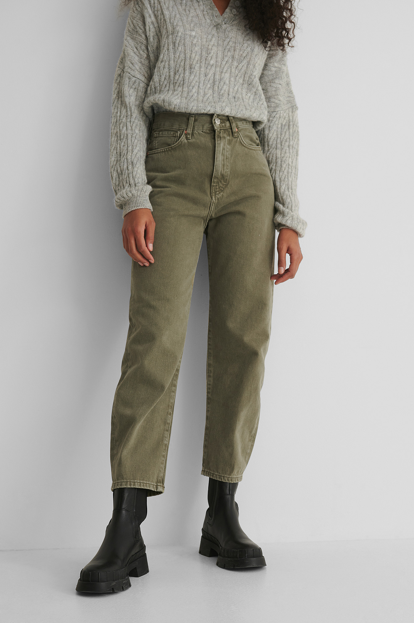 Veronica Jeans Green | na-kd.com