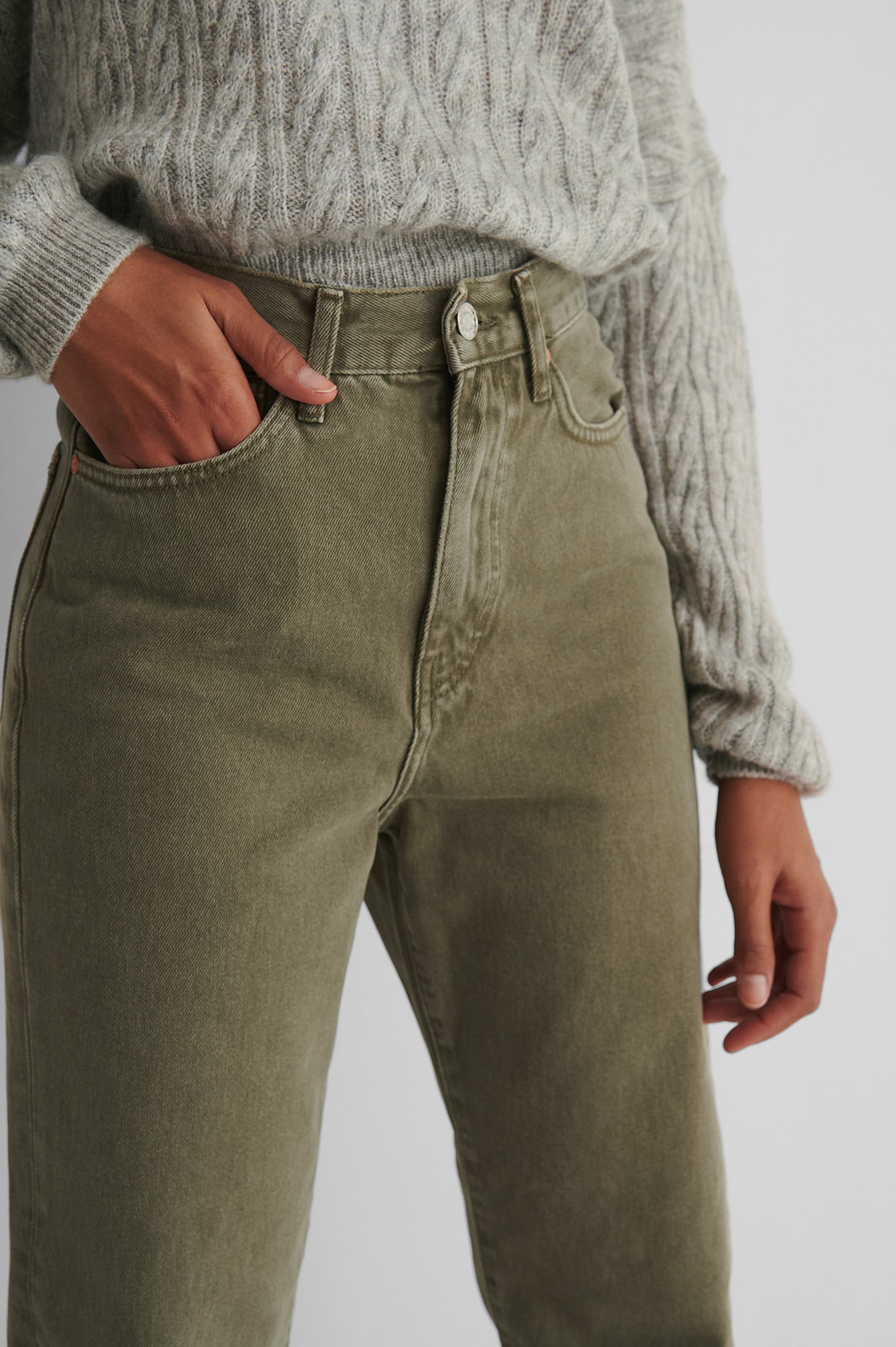 Veronica Jeans Green | na-kd.com