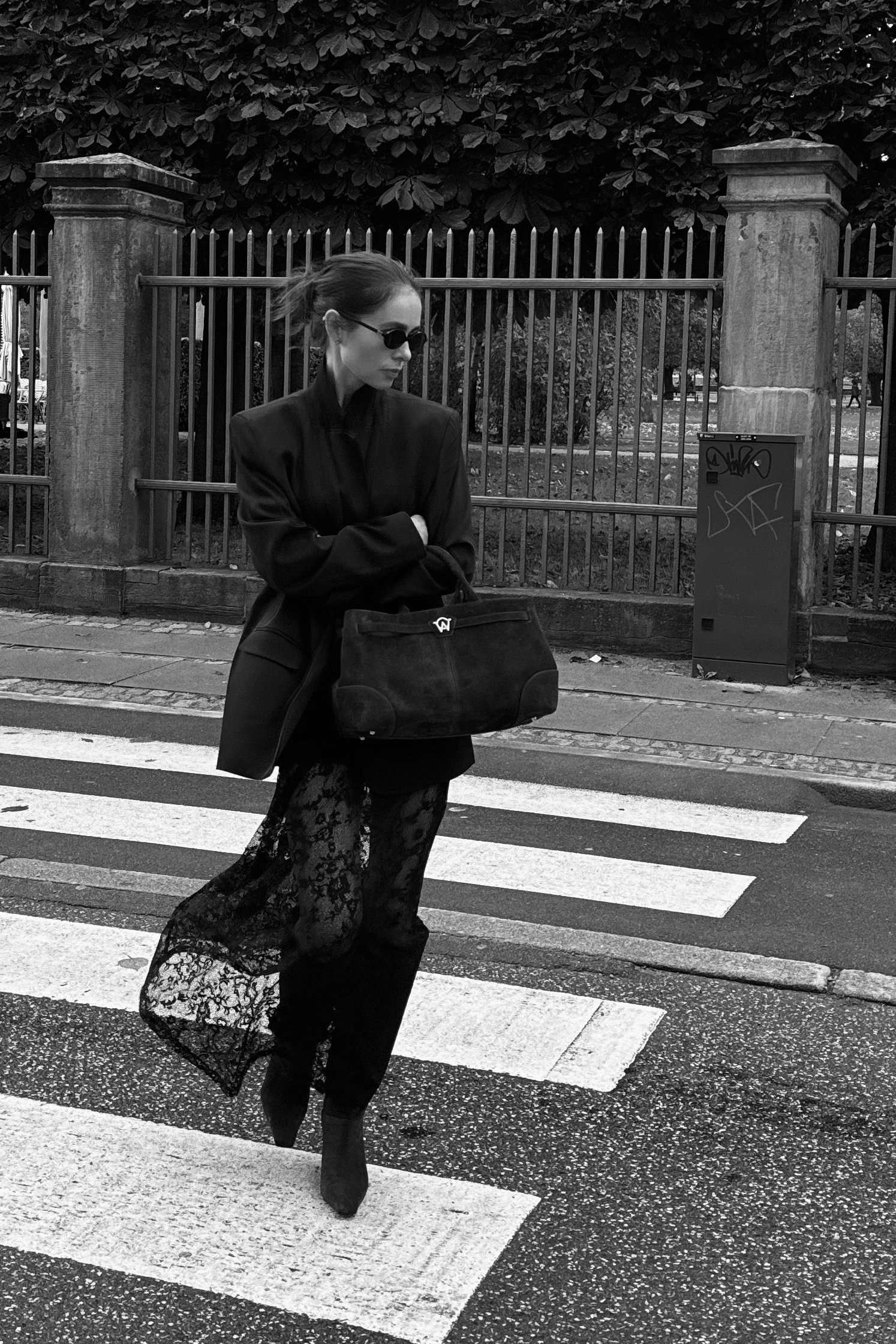 Lace Maxi Skirt Noir