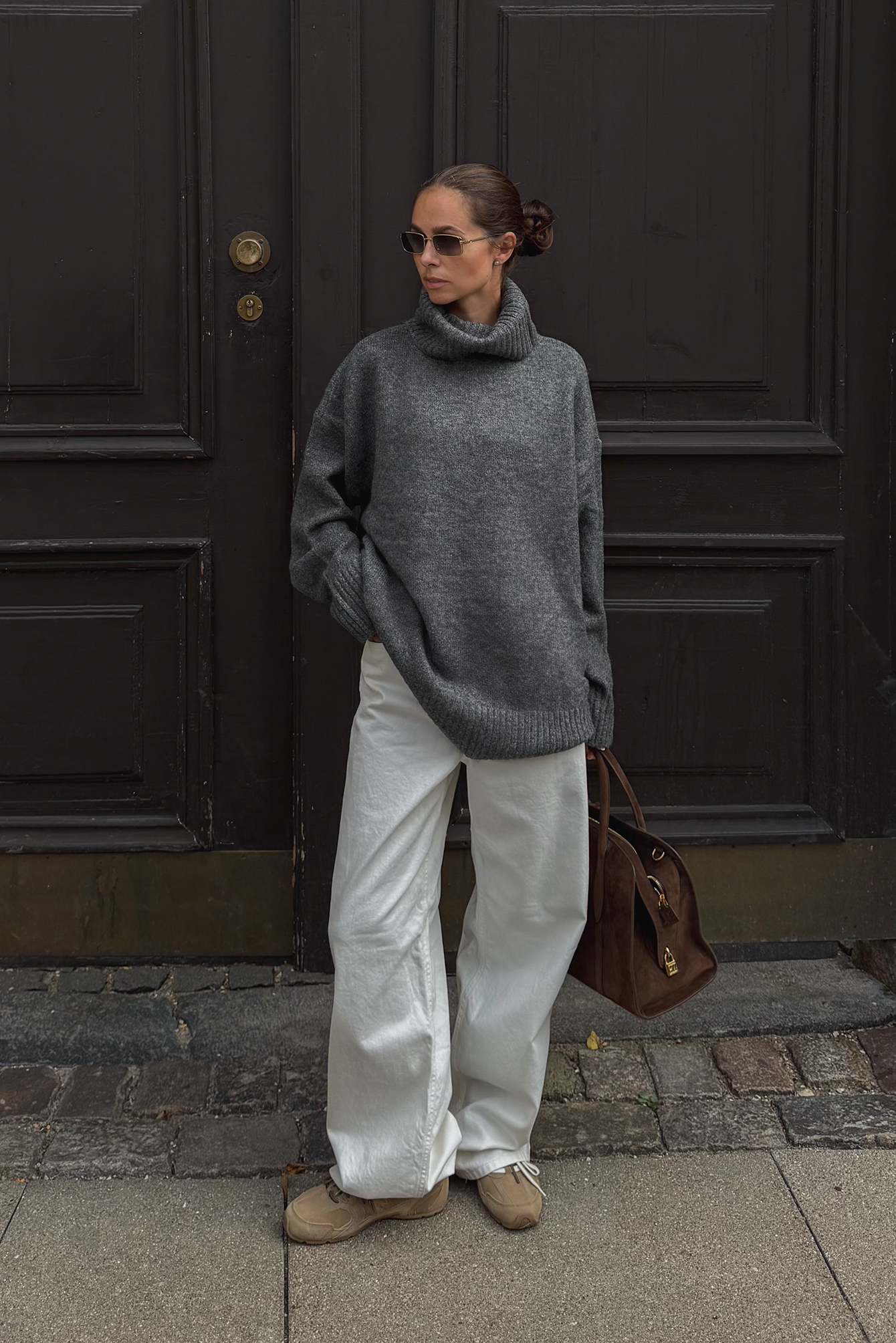 Sweater, Turtleneck Nola Gray Knit Neck Turtle Basic ナエ　na. e grey LABEL ALMADA – トップス
