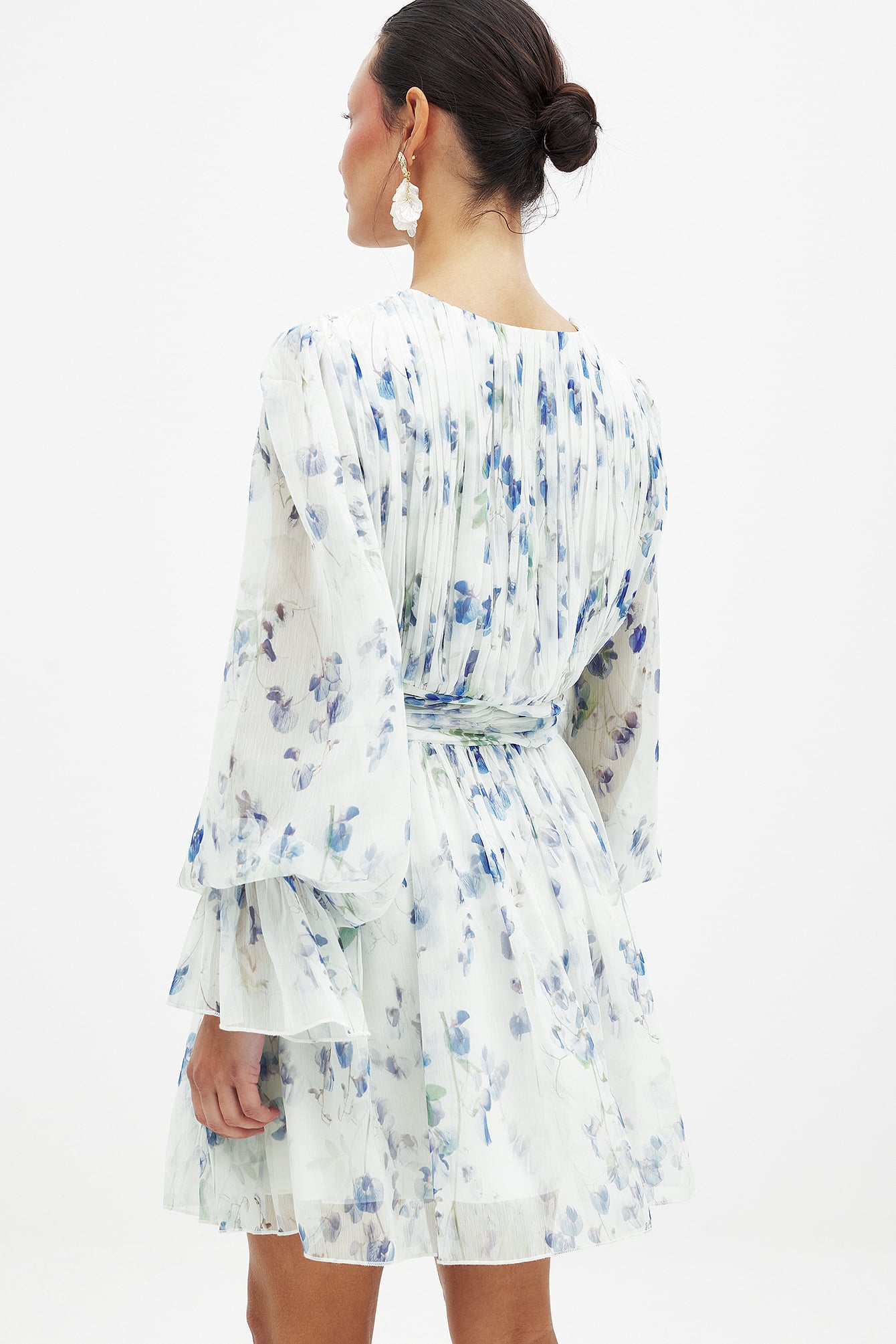 Womens Blue Chiffon Dresses | NA-KD Womens Blue Chiffon Dresses | NA-KD