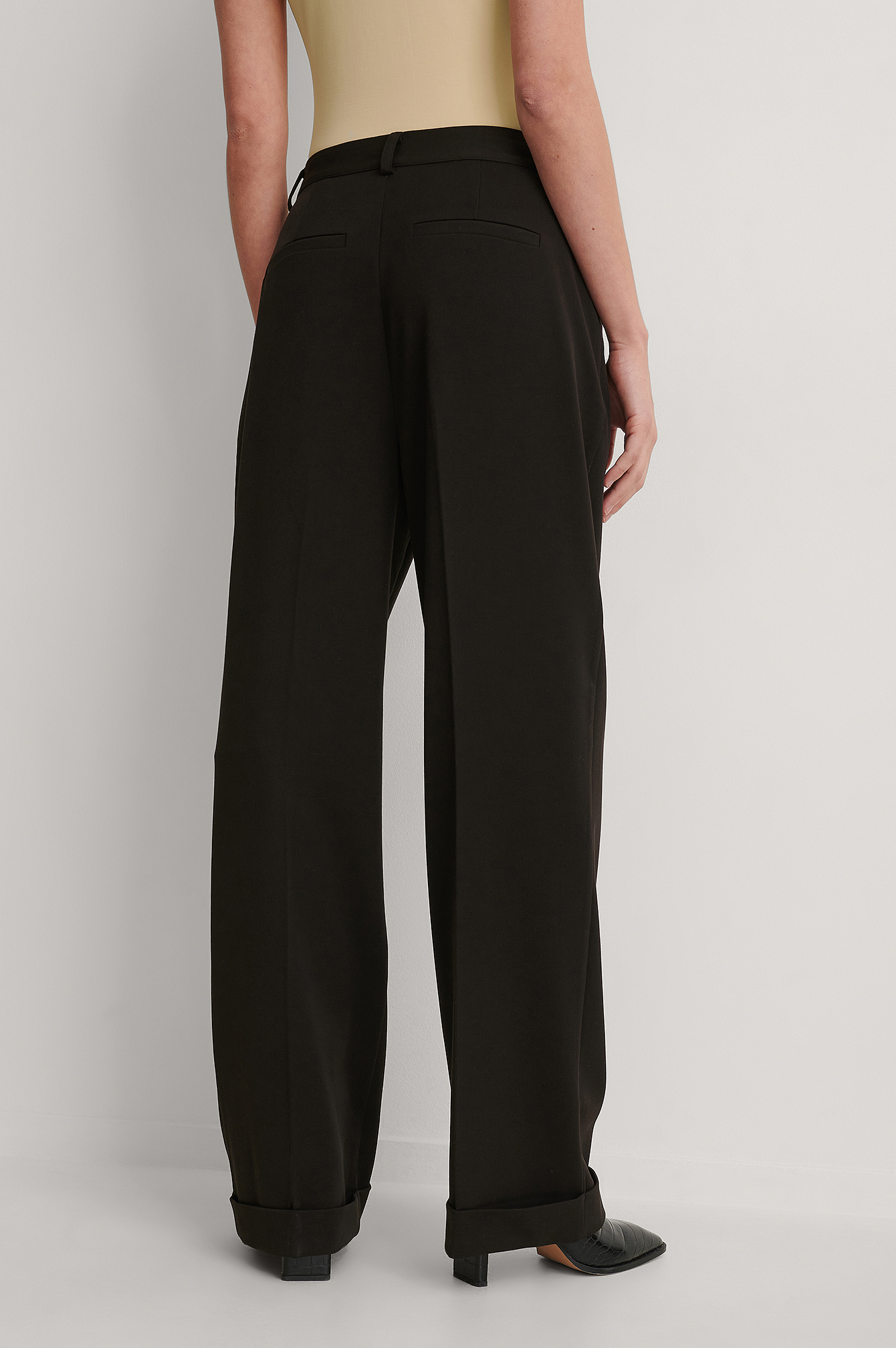 Pleat Suit Pants Black | na-kd.com