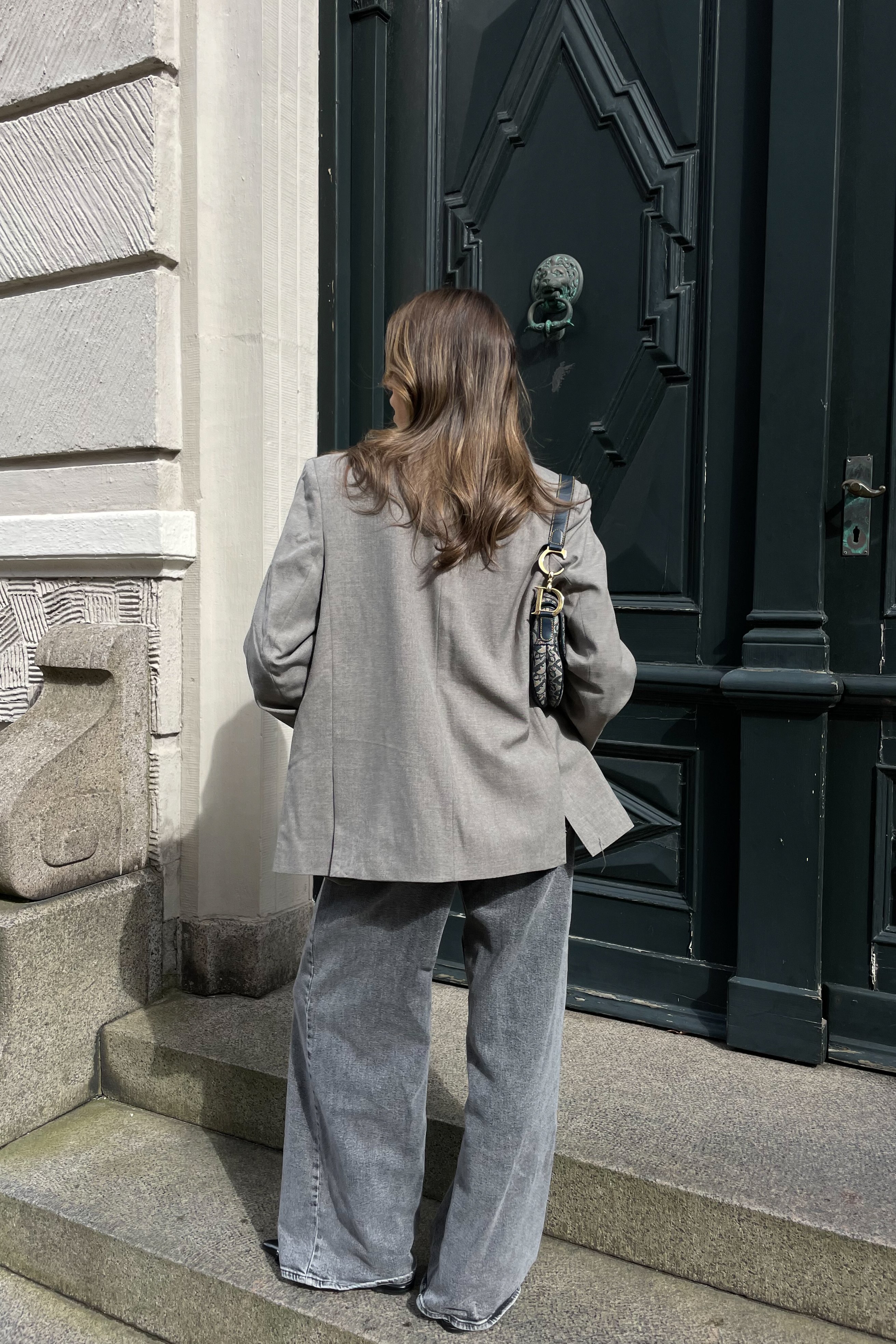 Billede af Amalie Star x NA-KD Lige oversized blazer - Grey