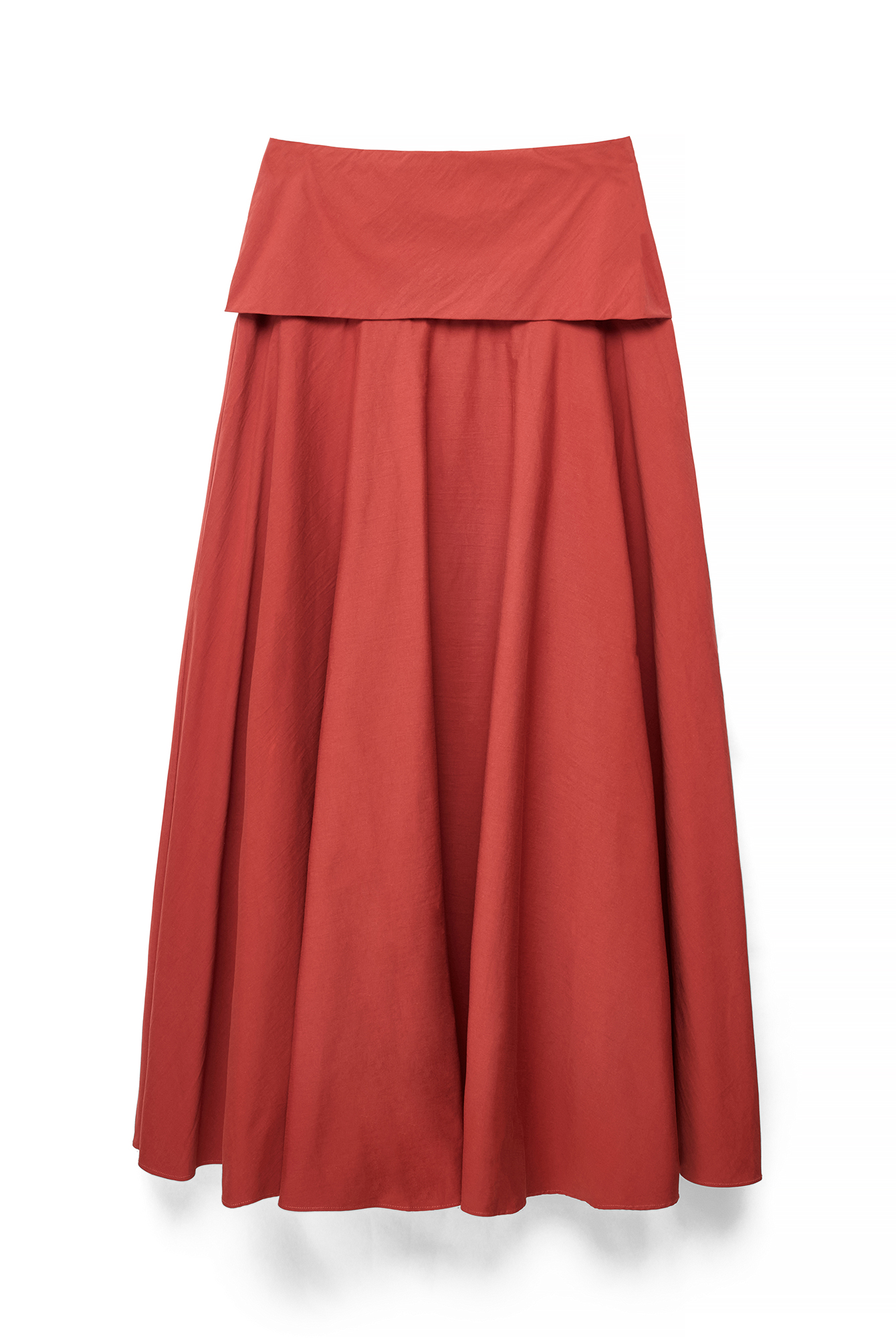 Rustic Red Maxi Skirt