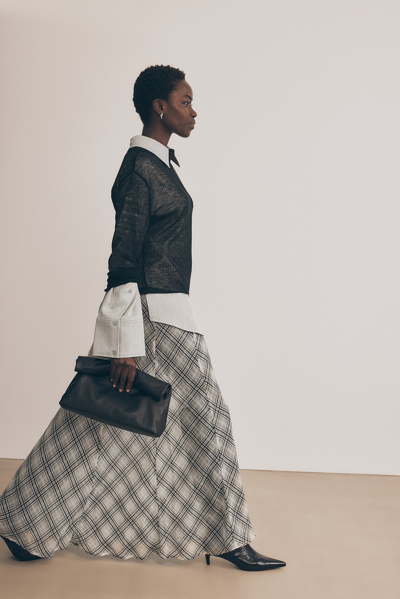 NA-KD Maxifalda de cuadros - Faldas largas - Checkered - EU 32 - NA-KD / NAKD