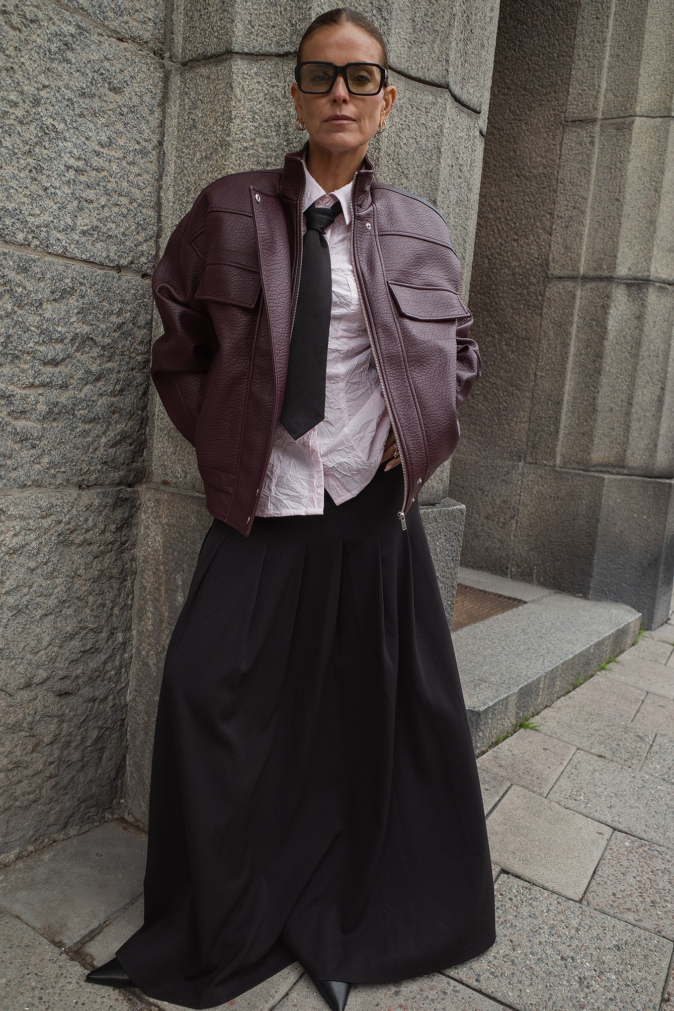 Janka Polliani x NA-KD Falda maxi plisada - Faldas plisadas - Black - EU 34 - NA-KD / NAKD