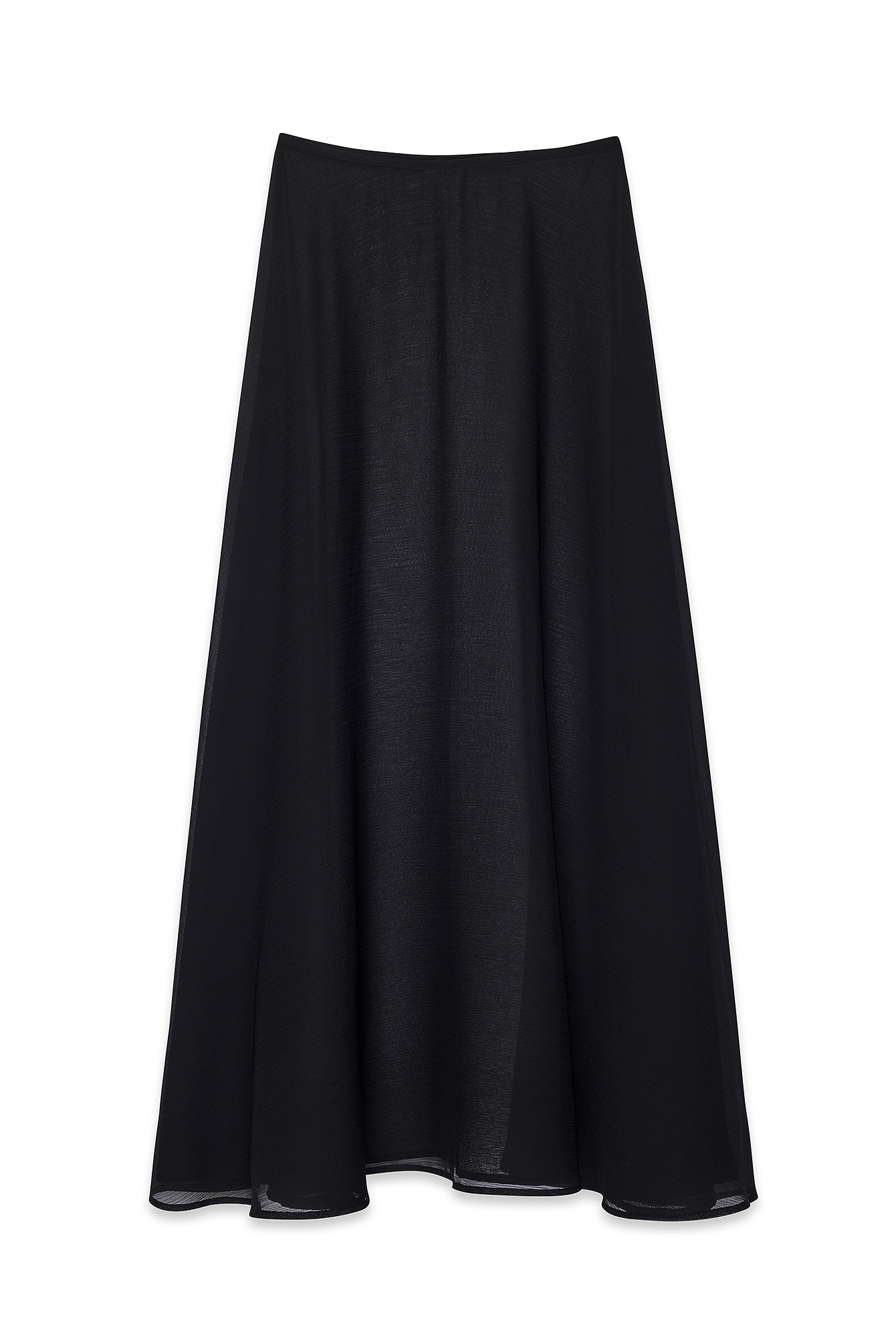 Black Maxi Sheer Skirt