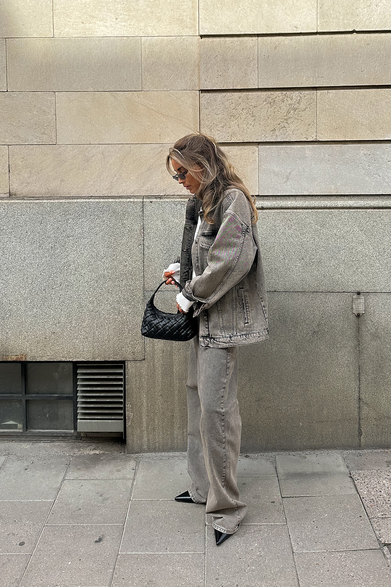 Oversized denim jacket