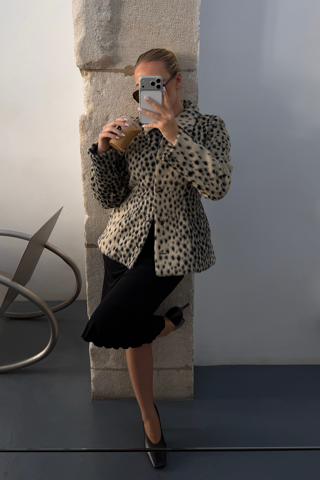 Faux Fur Printed Jacket Leopard | NA-KD