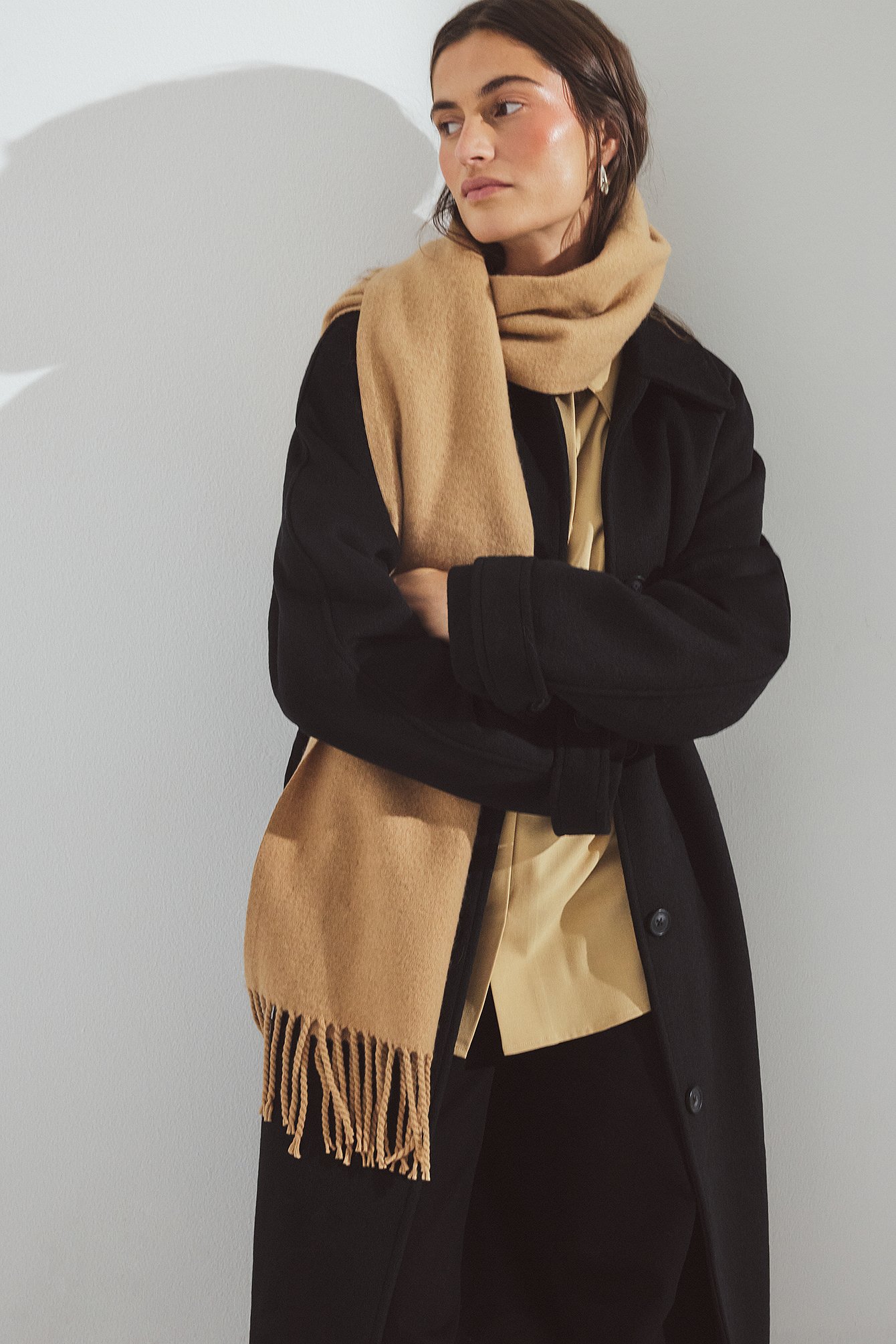 Premium Selection Sjaal - Sjaals - Beige - One Size - NA-KD / NAKD