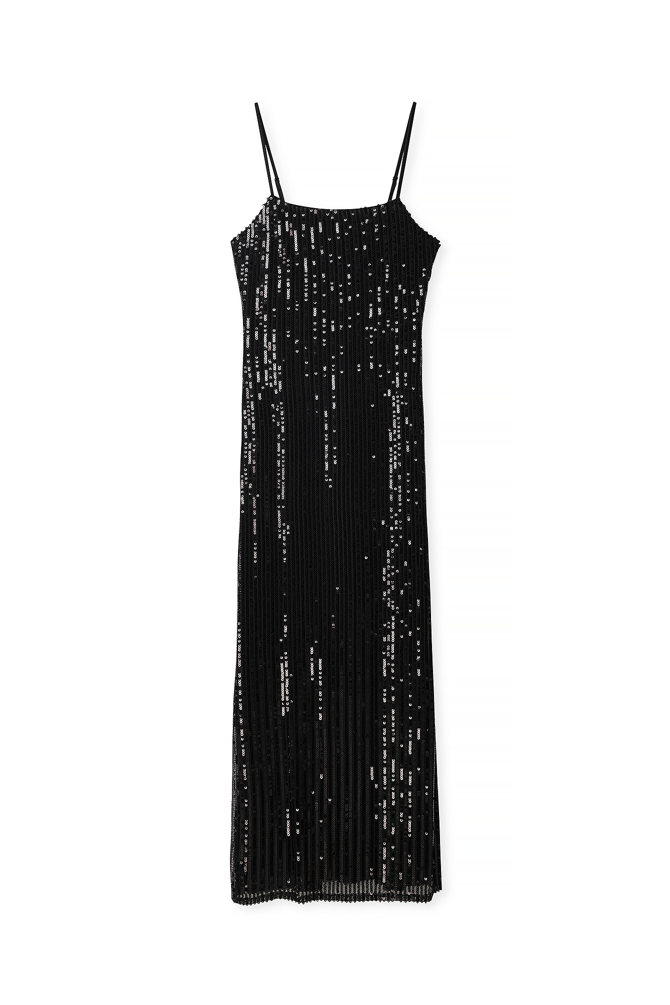 Black Mermaid Sequin Maxi Dress