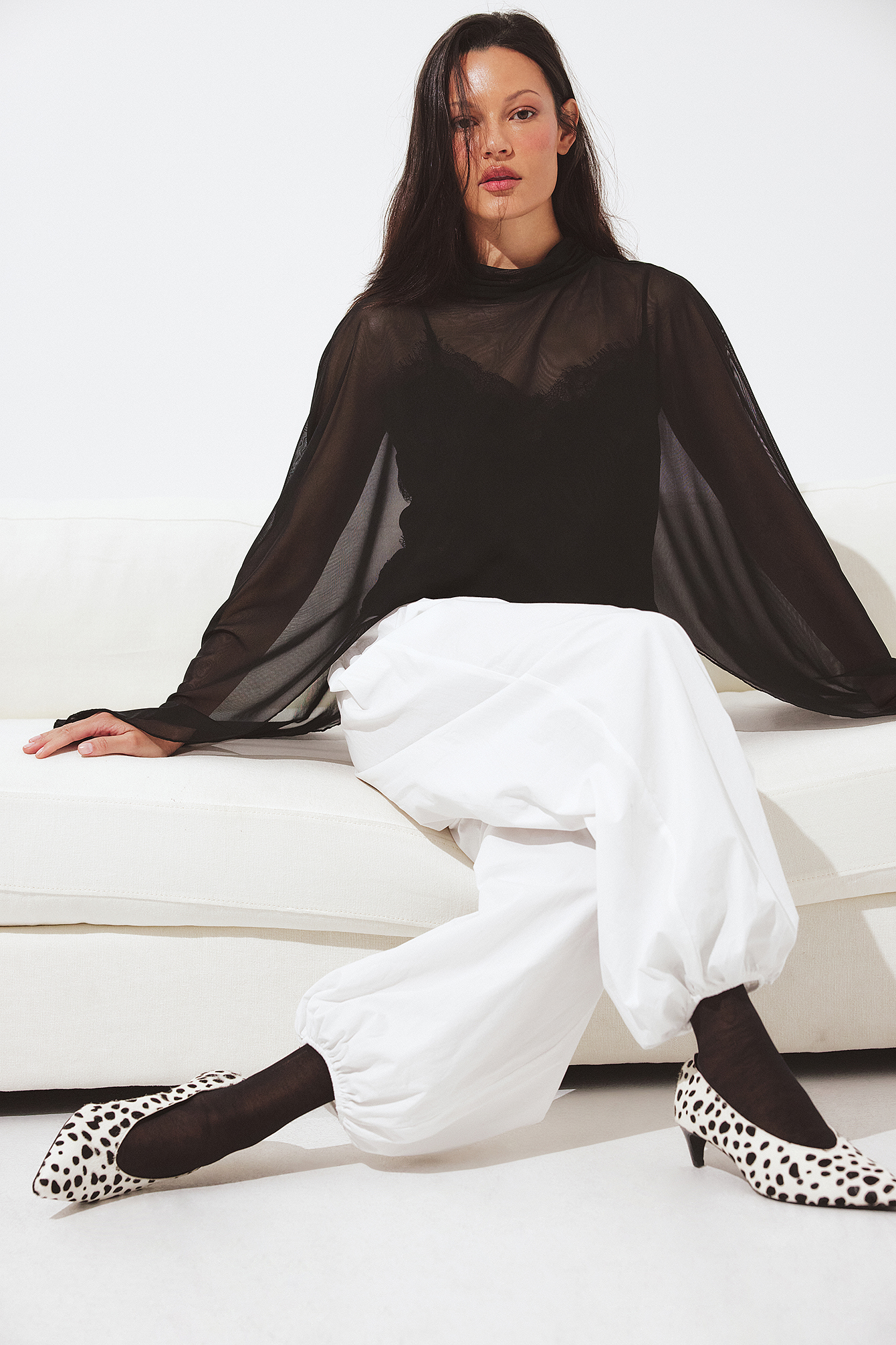 NA-KD Mesh Cape Top - Bolero Tops - Black - XS (EU 32) - NA-KD / NAKD