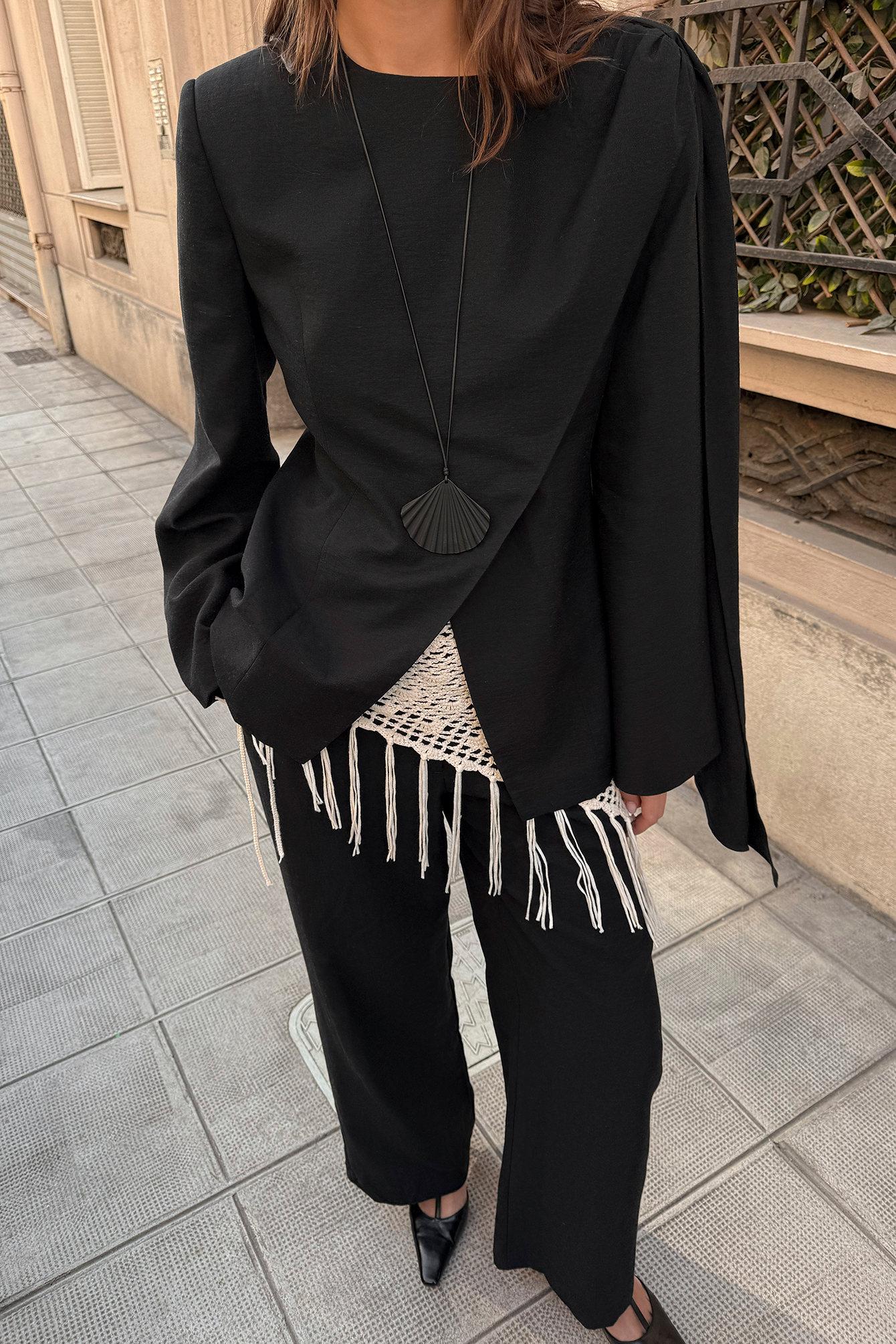 Mid Waist Relaxed Fitted Pants - Wide Leg Pants - Black - EU 32 - NA-KD / NAKD