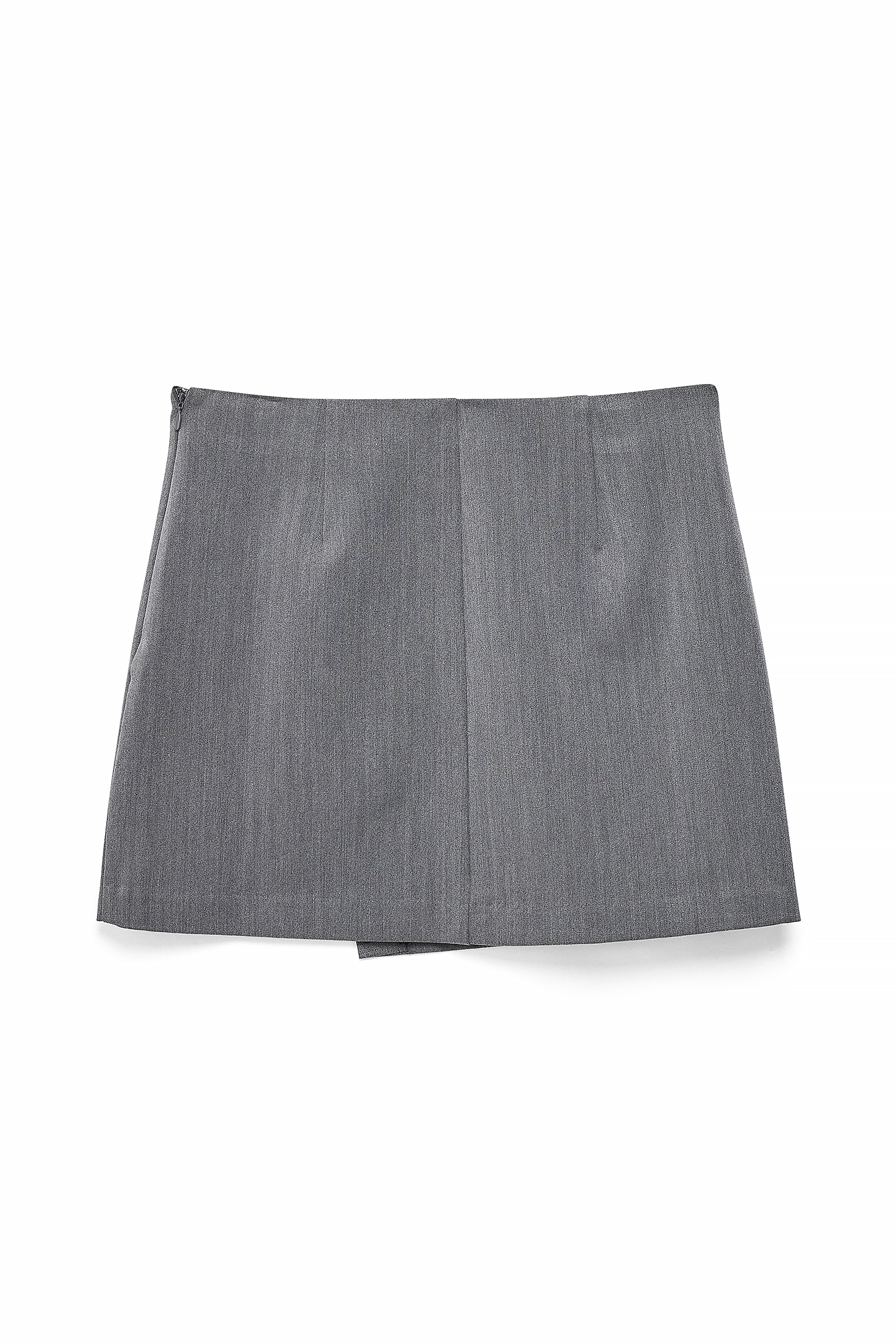 Pleated Mini Skirt Grey | NA-KD