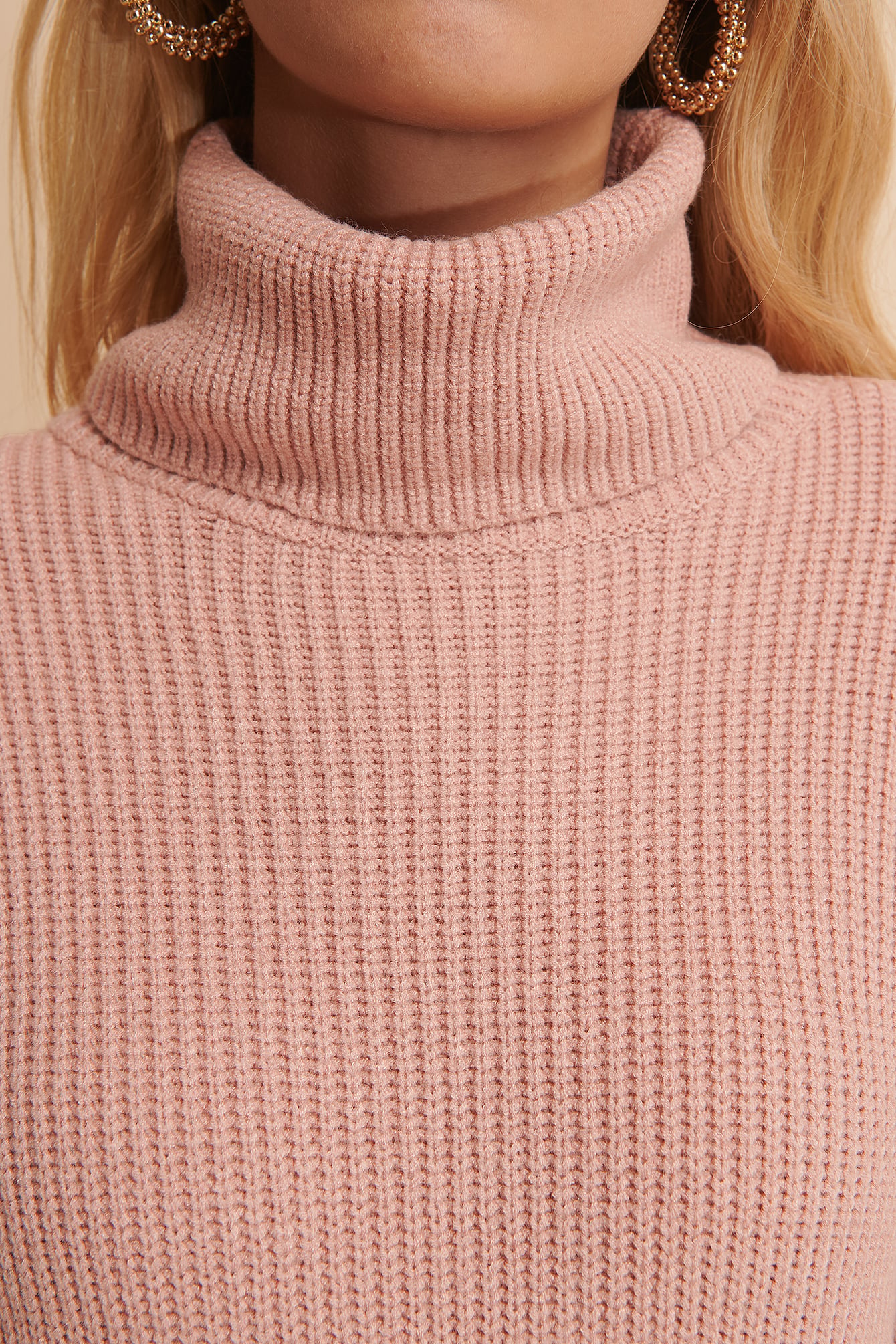 MISSLISIBELL X NA-KD HEAVY KNIT SWEATER - PINK