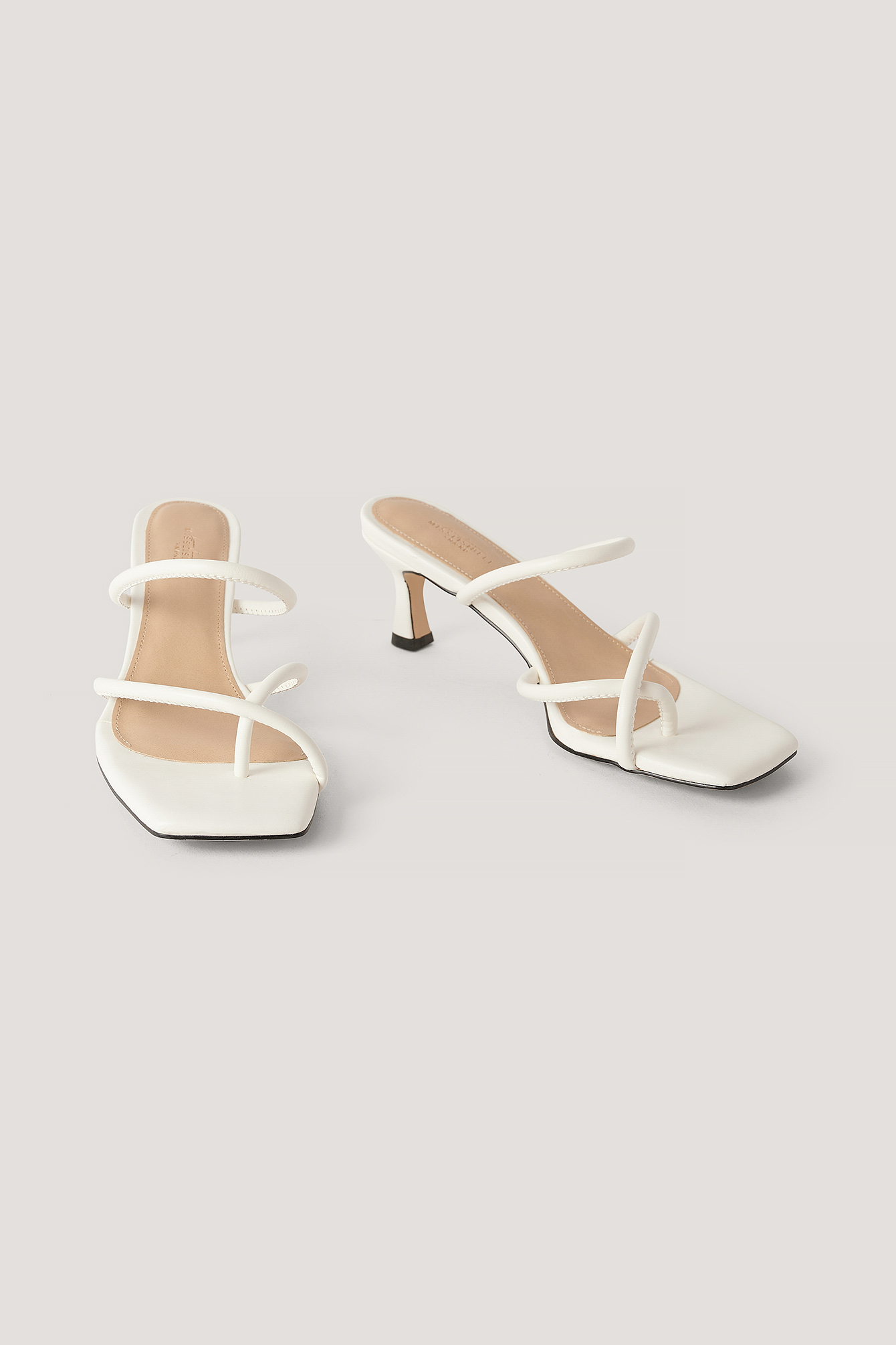 Strap Heel Sandal White | NA-KD