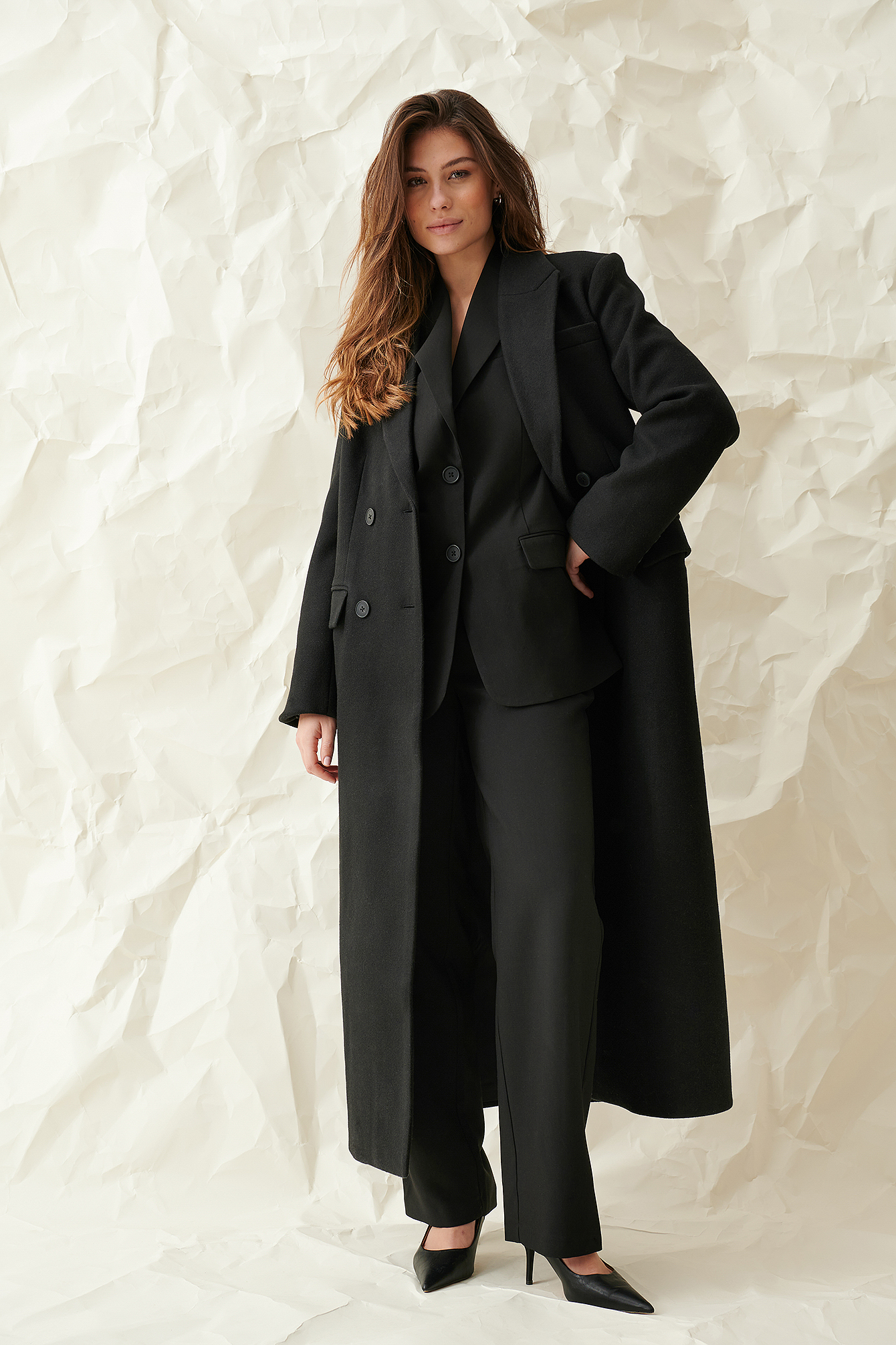 Maxi Oversized Coat Black