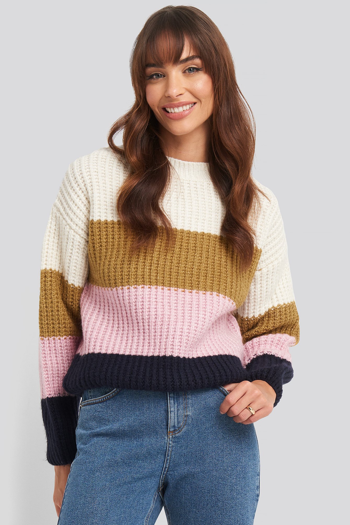 Navy Rainbow Sweater