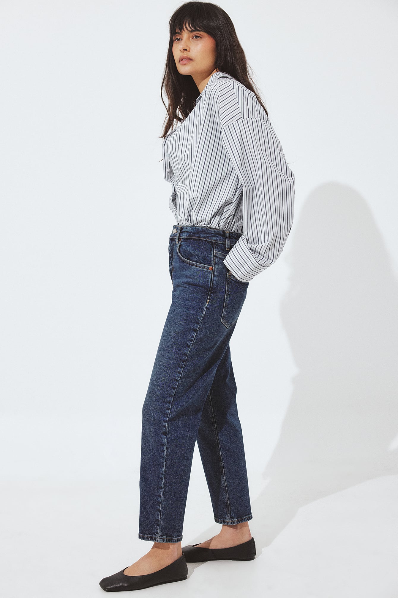 Mom High Waist Jeans - Mom Jeans - Blue - EU 36 - NA-KD / NAKD