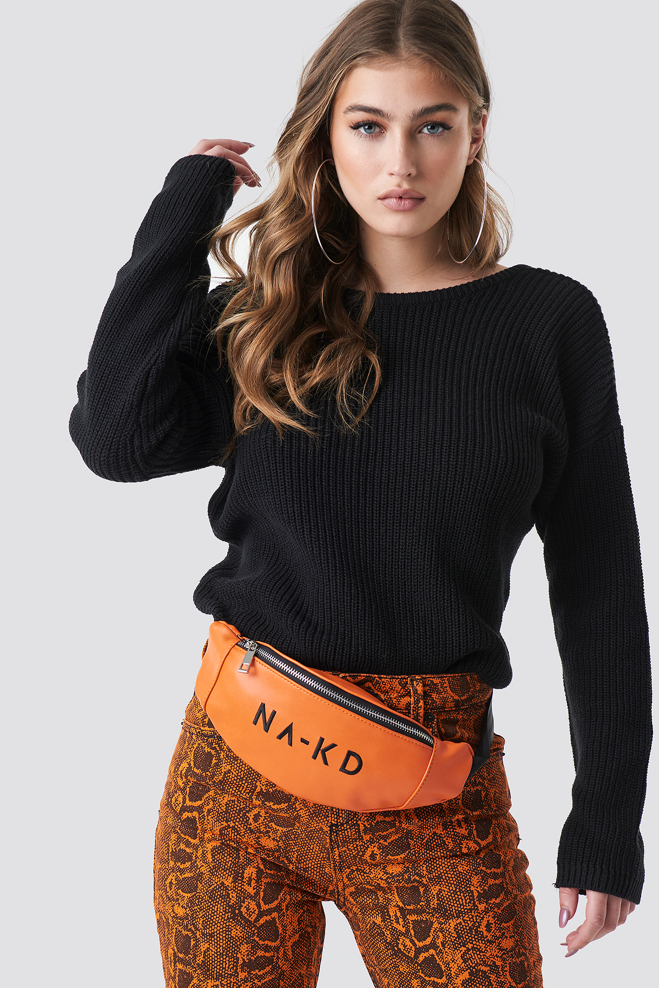 NA-KD Basic Bum Bag Orange