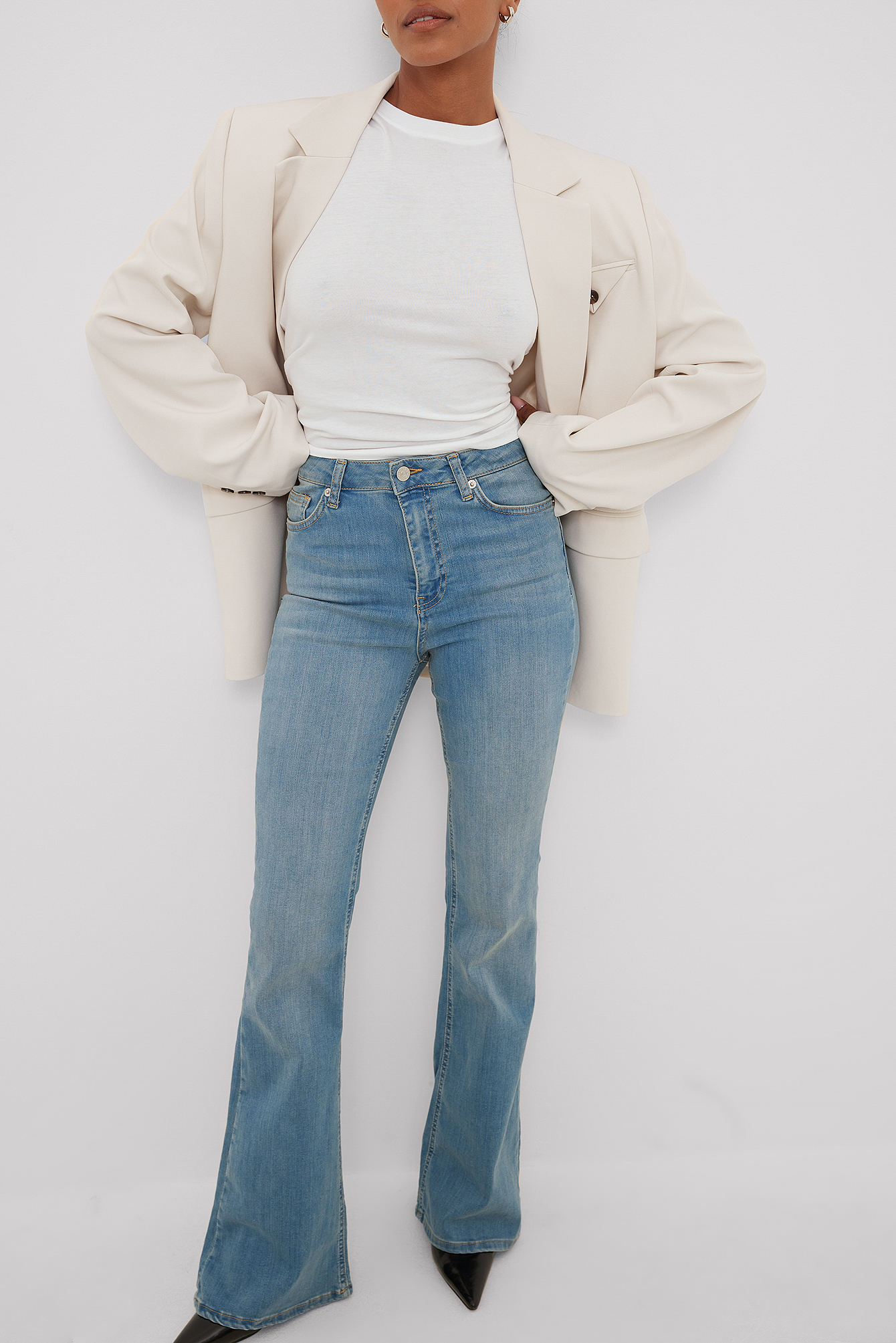 High waist loose jeans