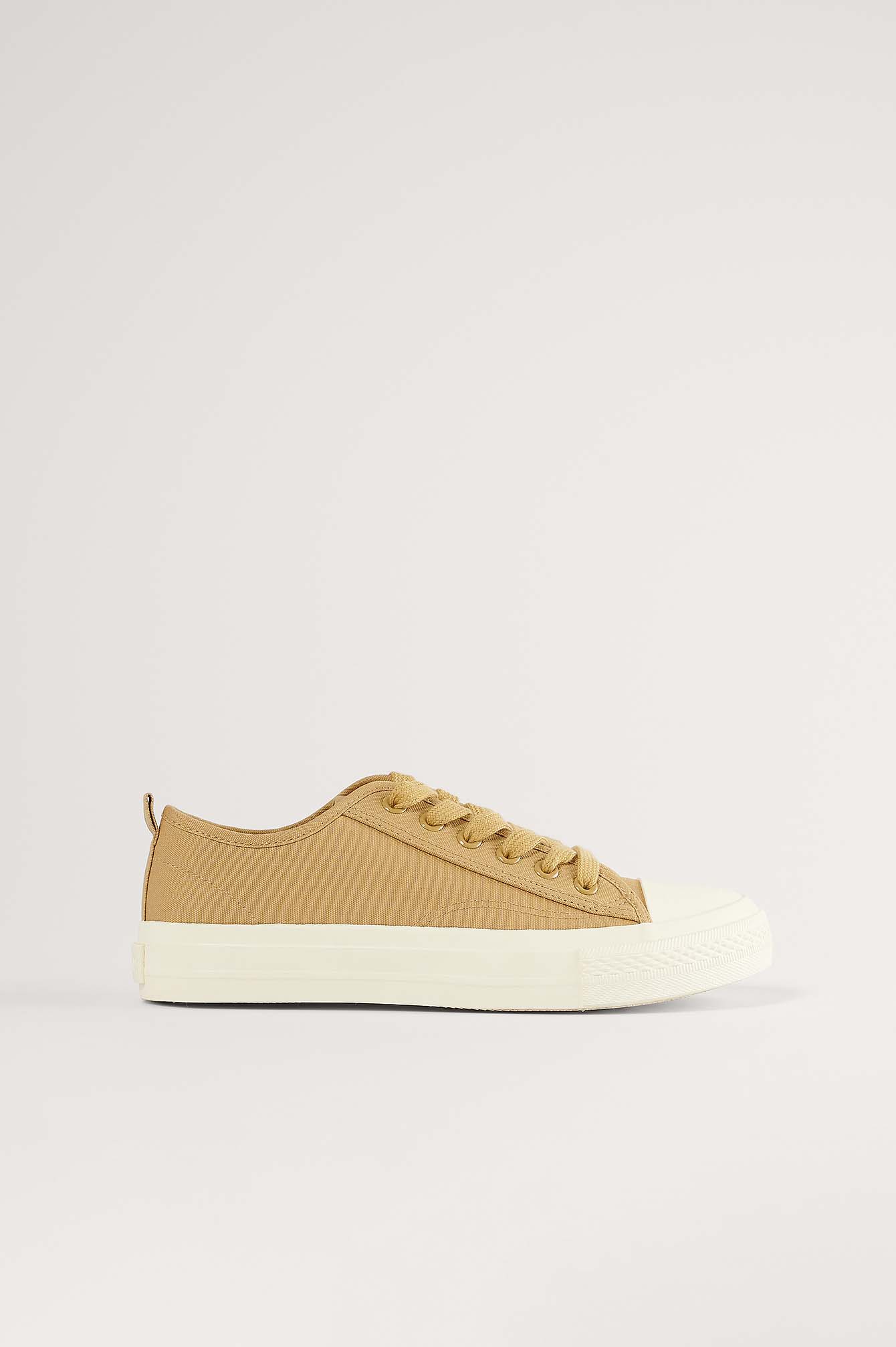 Ochre Low Lace Up Trainers
