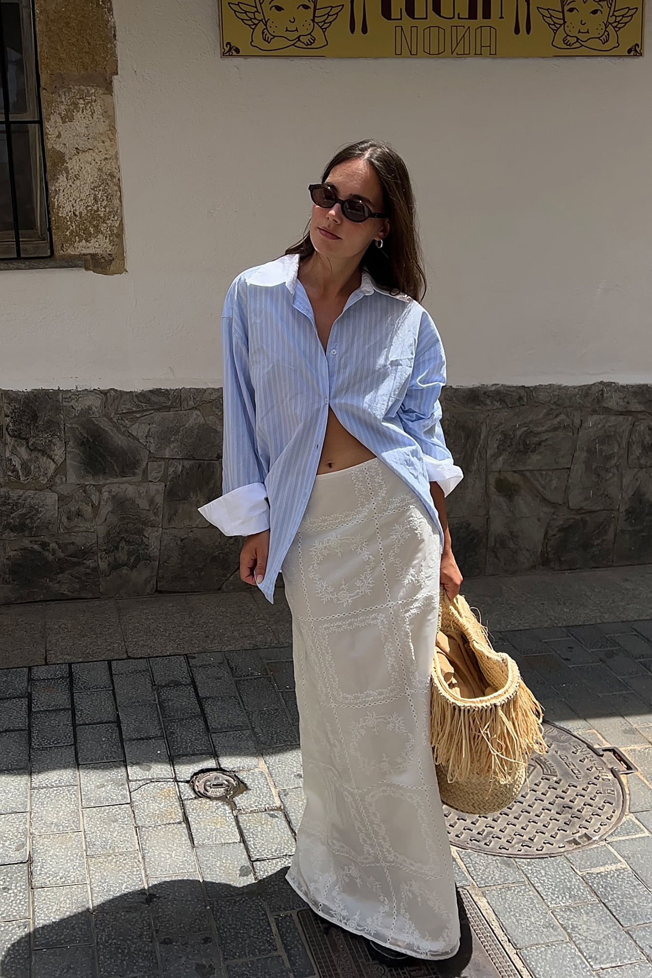 Maxi Skirt Offwhite | NA-KD