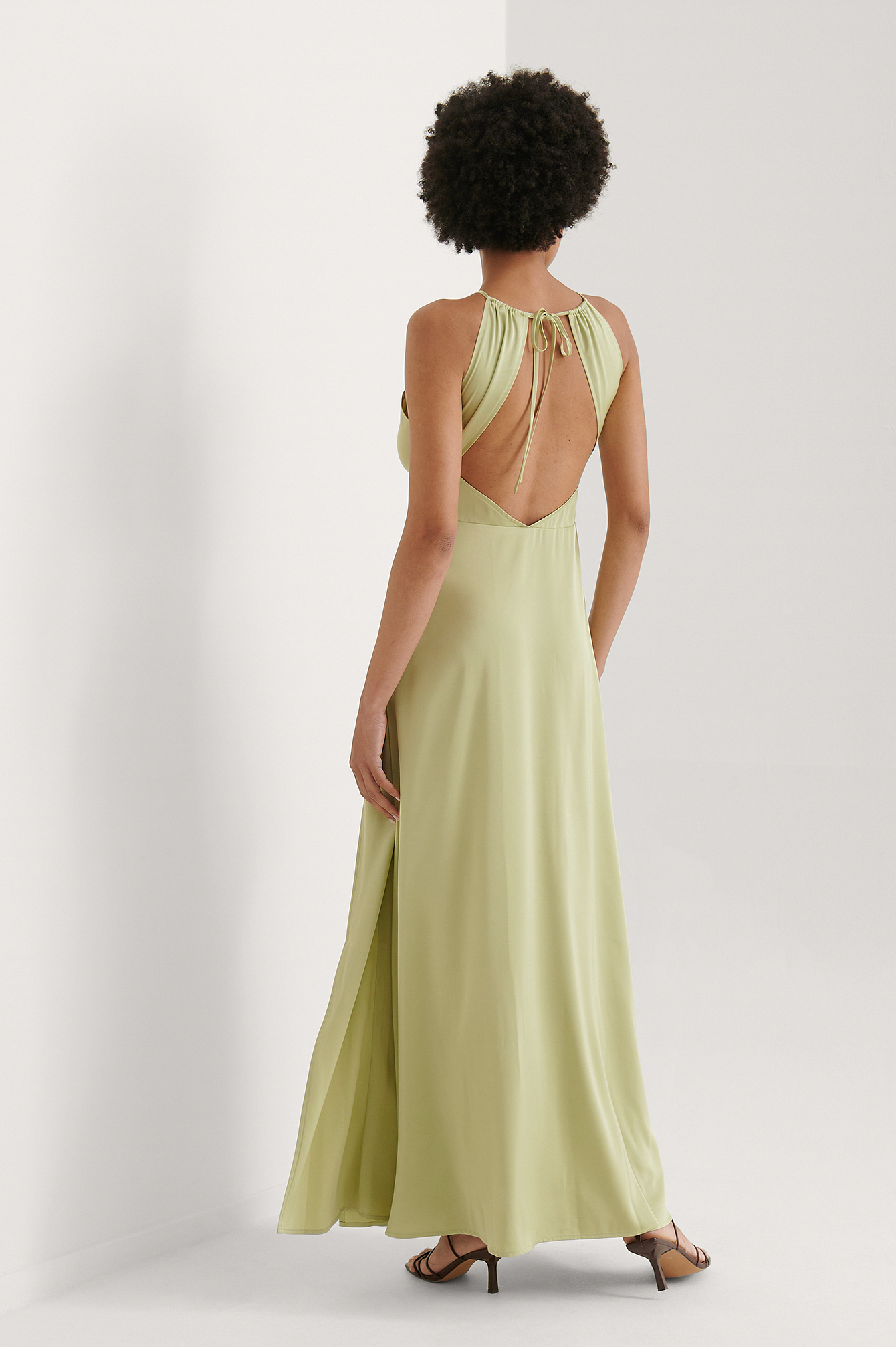 open maxi dress