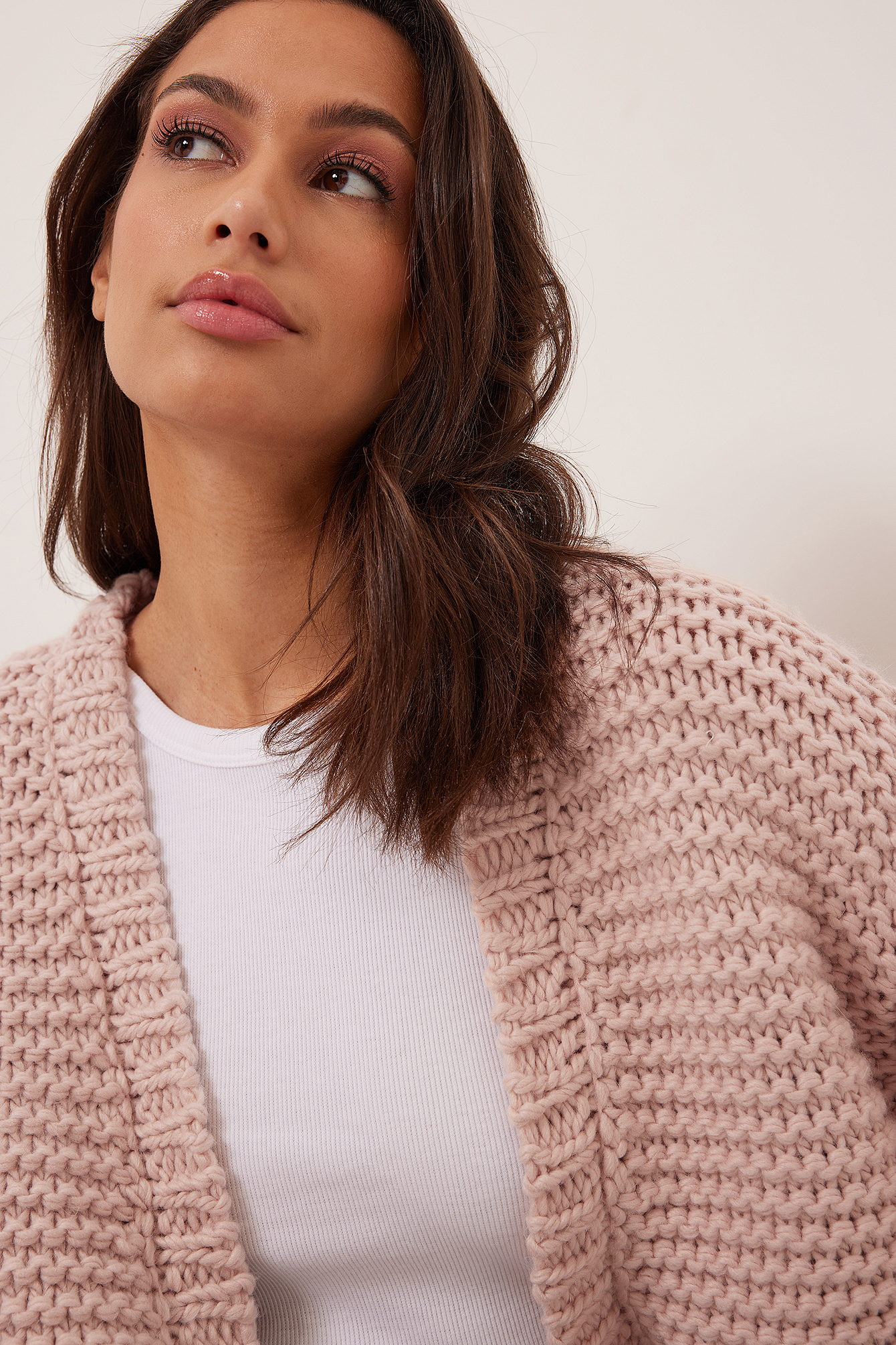 chunky knit sweater cardigan