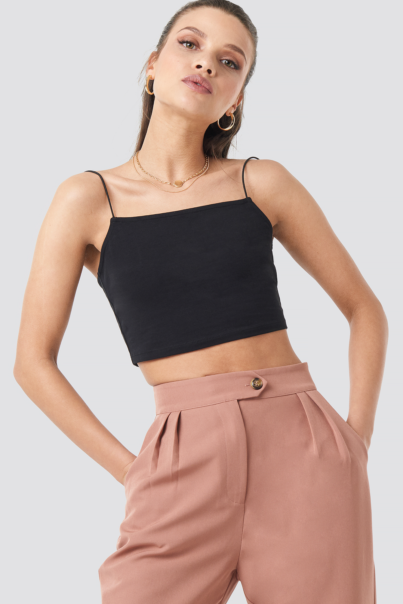 2-Pack Crop Top Singlet Black/White