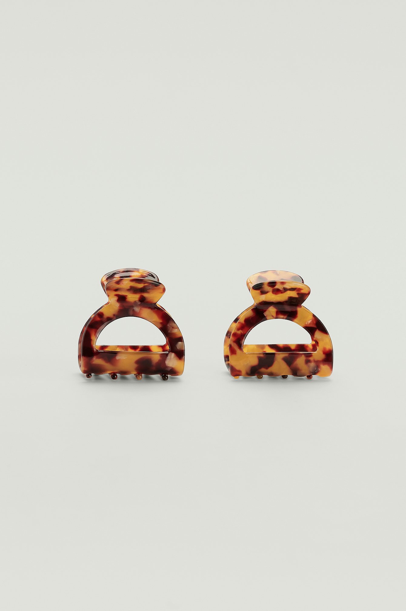 Tortoise 2-pack Small Hairclips