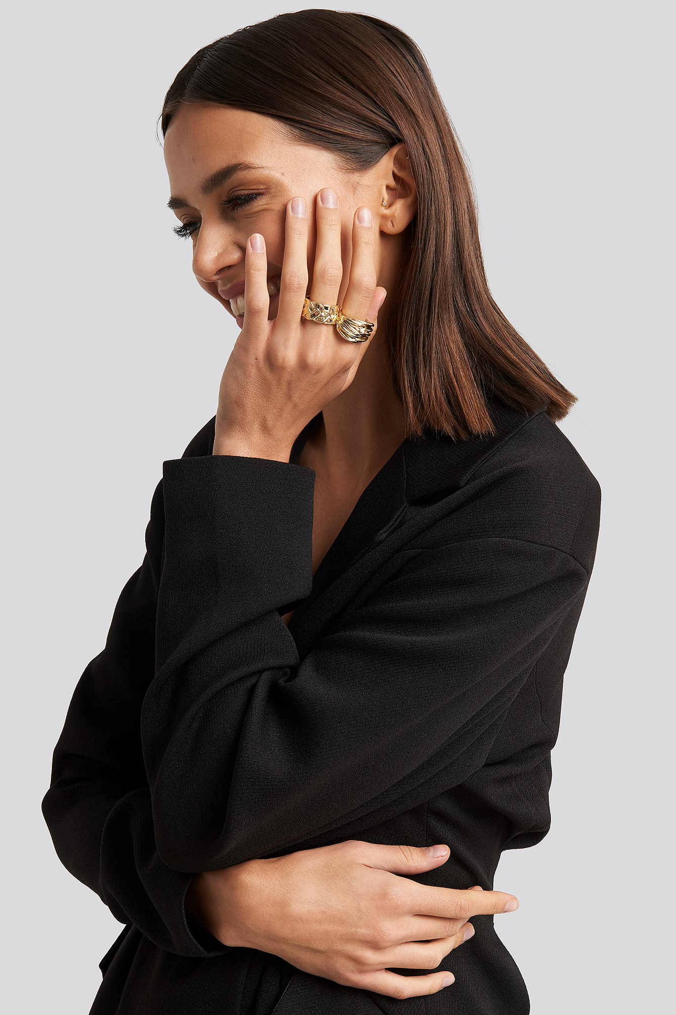 2-Pack Braided Rings NA-KD Accessories