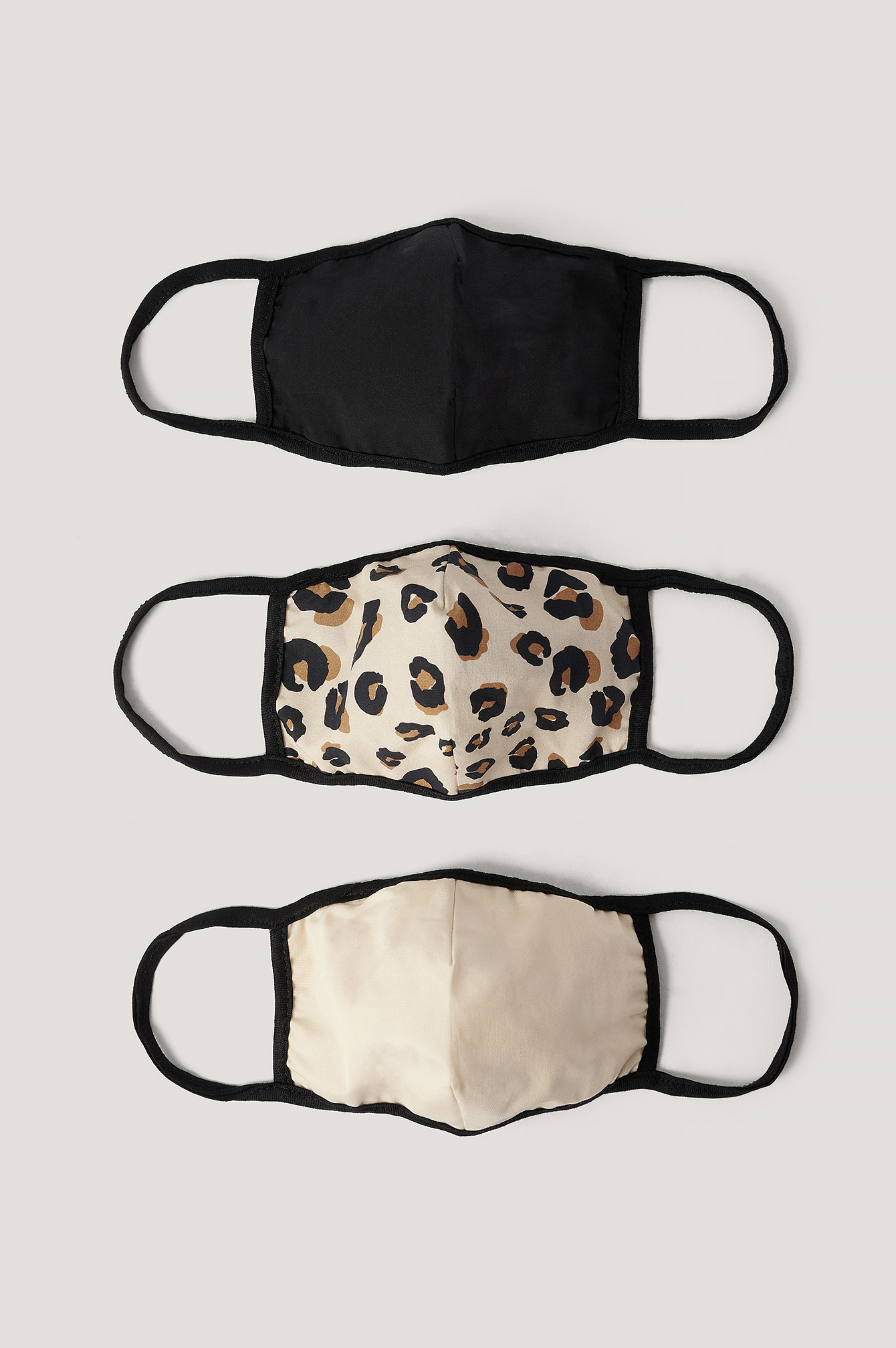 NA-KD Katoen Accessories 2-pack Stevige Passende Maskers in het Naturel Dames Accessoires voor voor Mondkapjes 