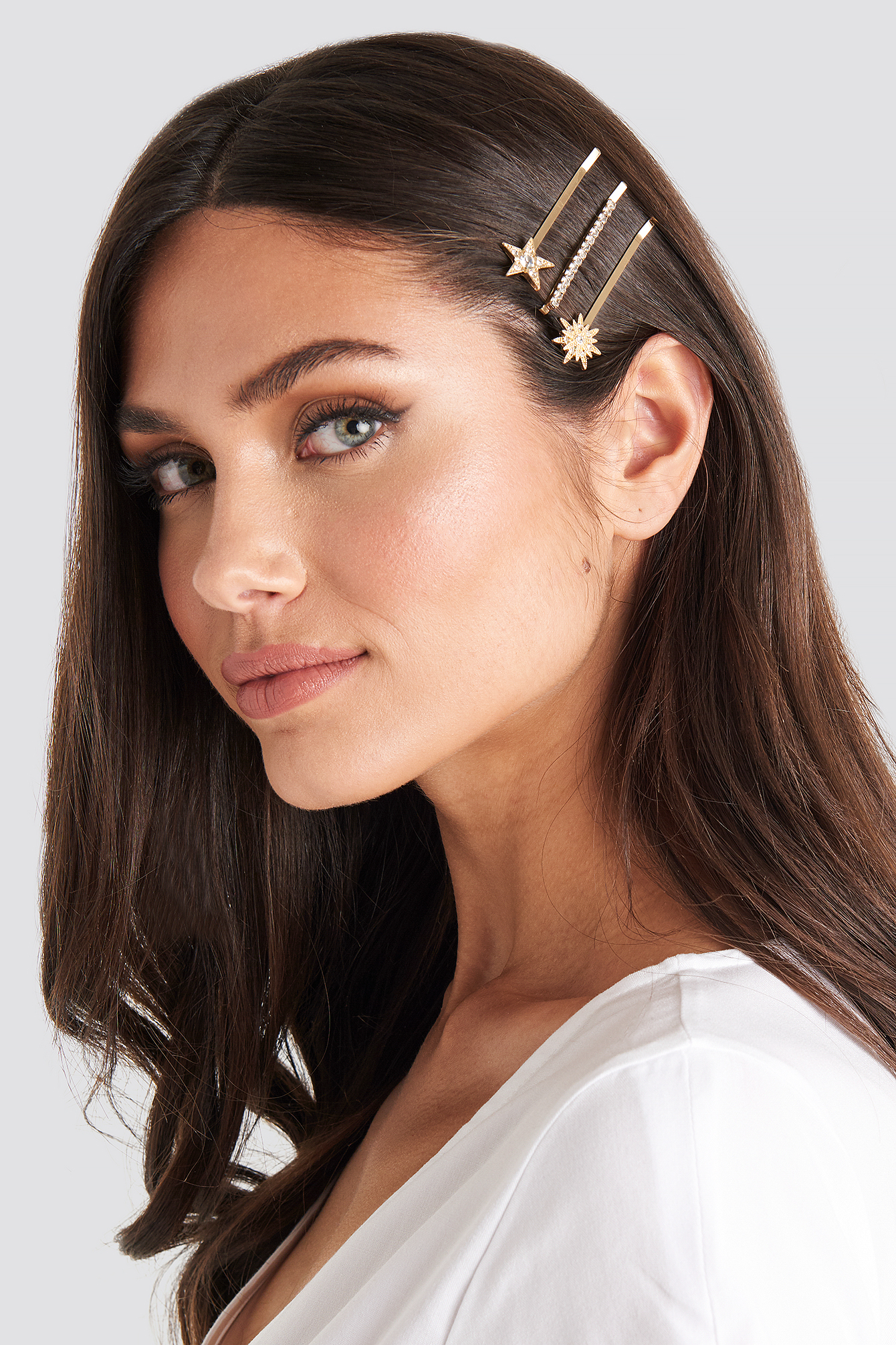 3-Pack Sparkling Hairpins Gold
