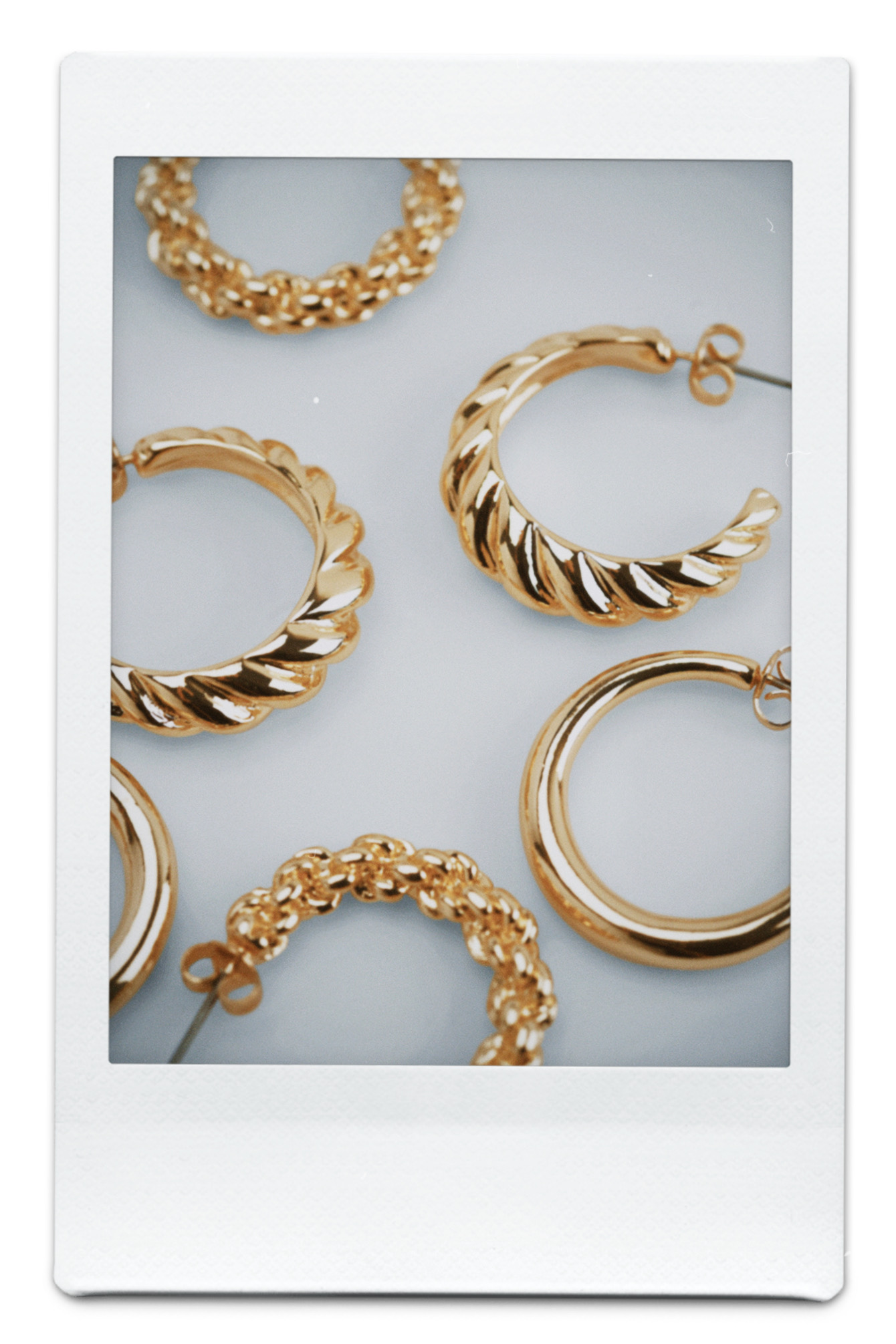 Gold 3-pack Recycled Mixed Hoops