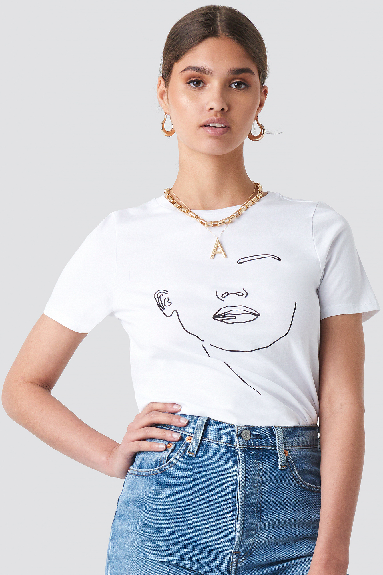 Abstract T-shirt White