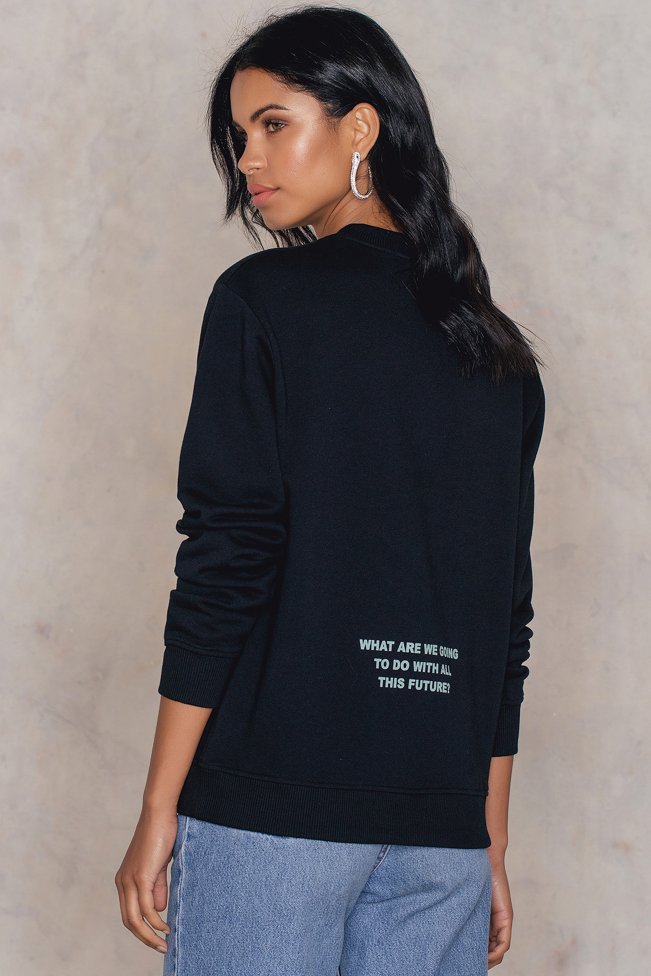 All This Future Sweater Black | NA-KD