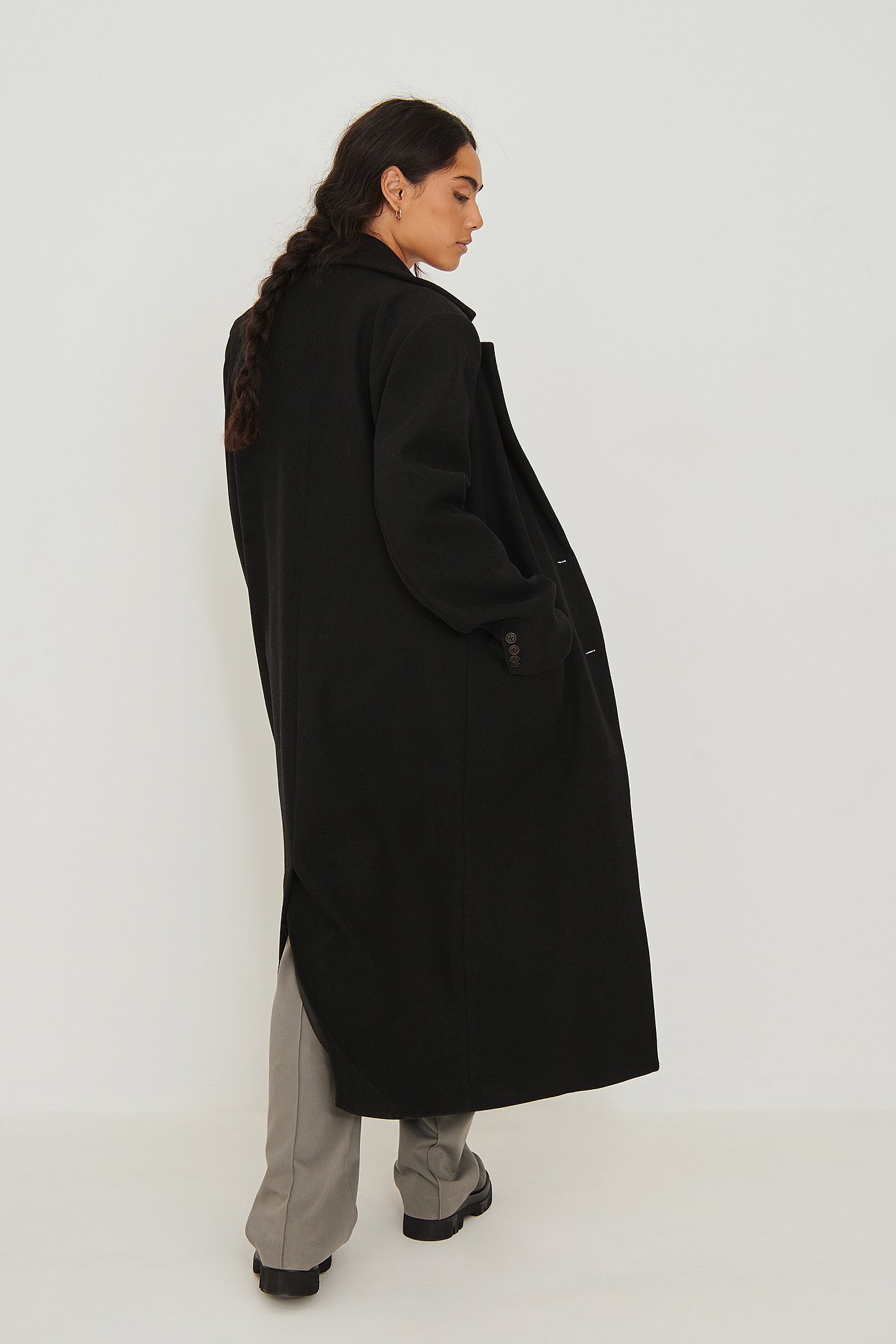 Long Tailored Coat Black | na-kd.com
